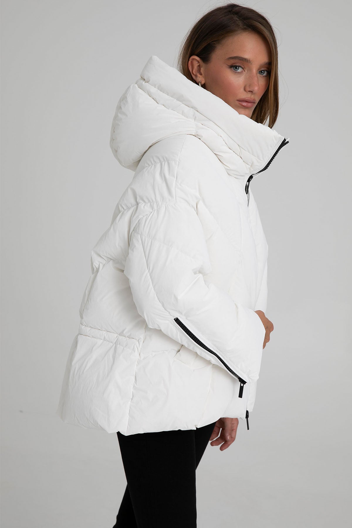 Hetrego Greer Geniş Kesim Kapüşonlu Puffer Mont-Libas Trendy Fashion Store