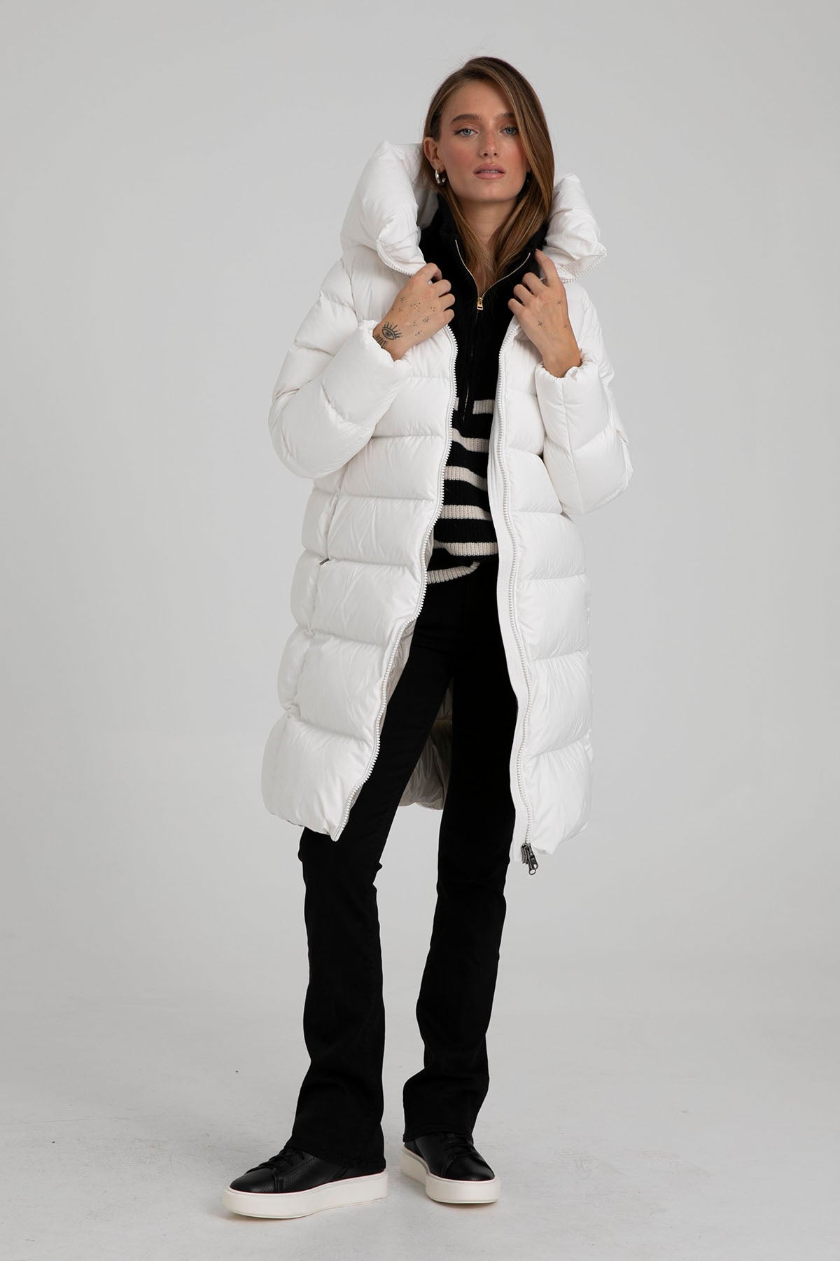 Hetrego Lena Kapüşonlu Puffer Uzun Mont-Libas Trendy Fashion Store