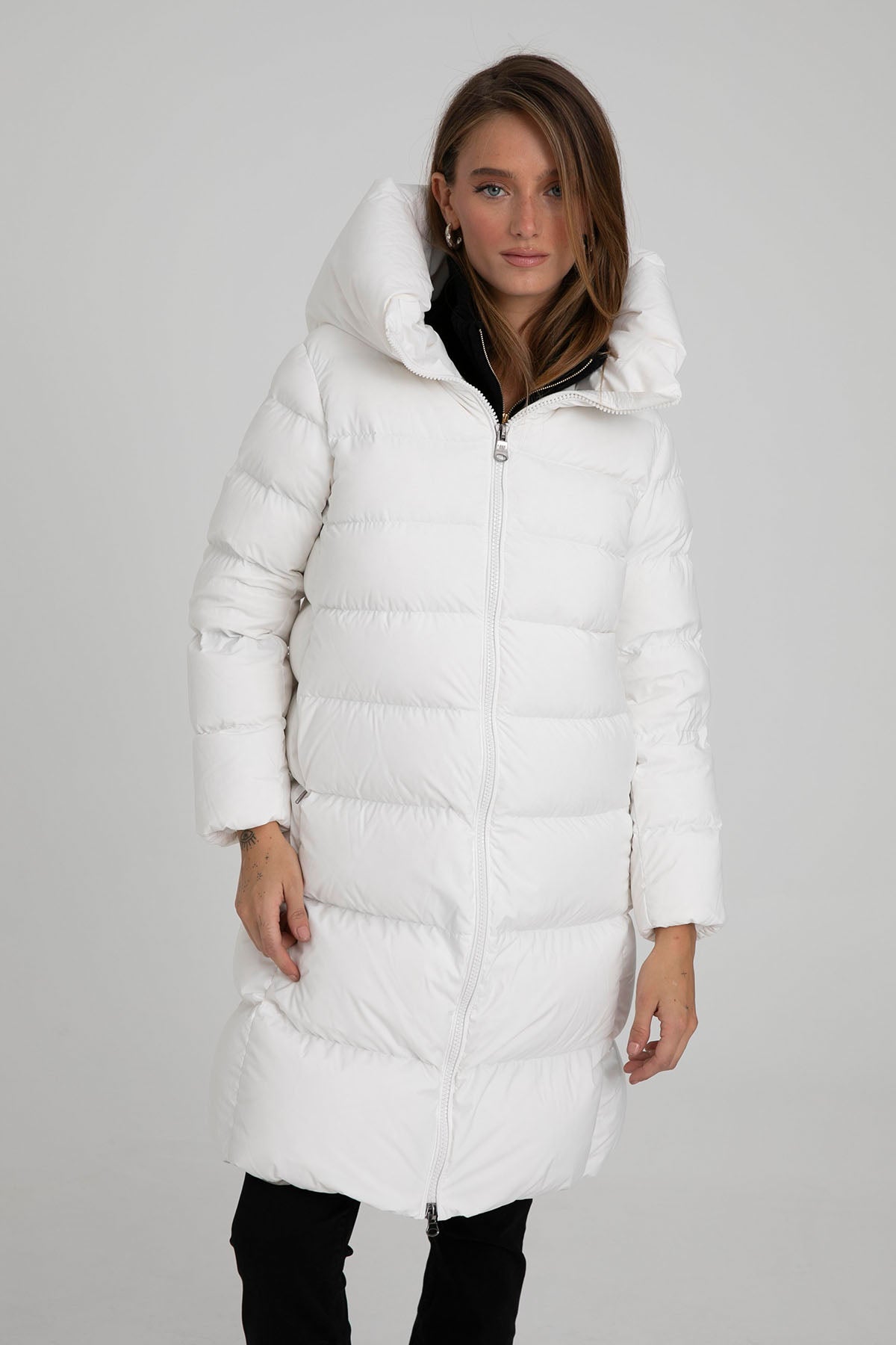 Hetrego Lena Kapüşonlu Puffer Uzun Mont-Libas Trendy Fashion Store