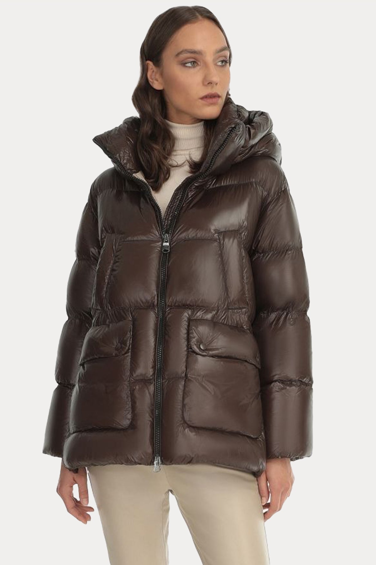 Hetrego Imogen Geniş Kesim Kapüşonlu Puffer Mont-Libas Trendy Fashion Store