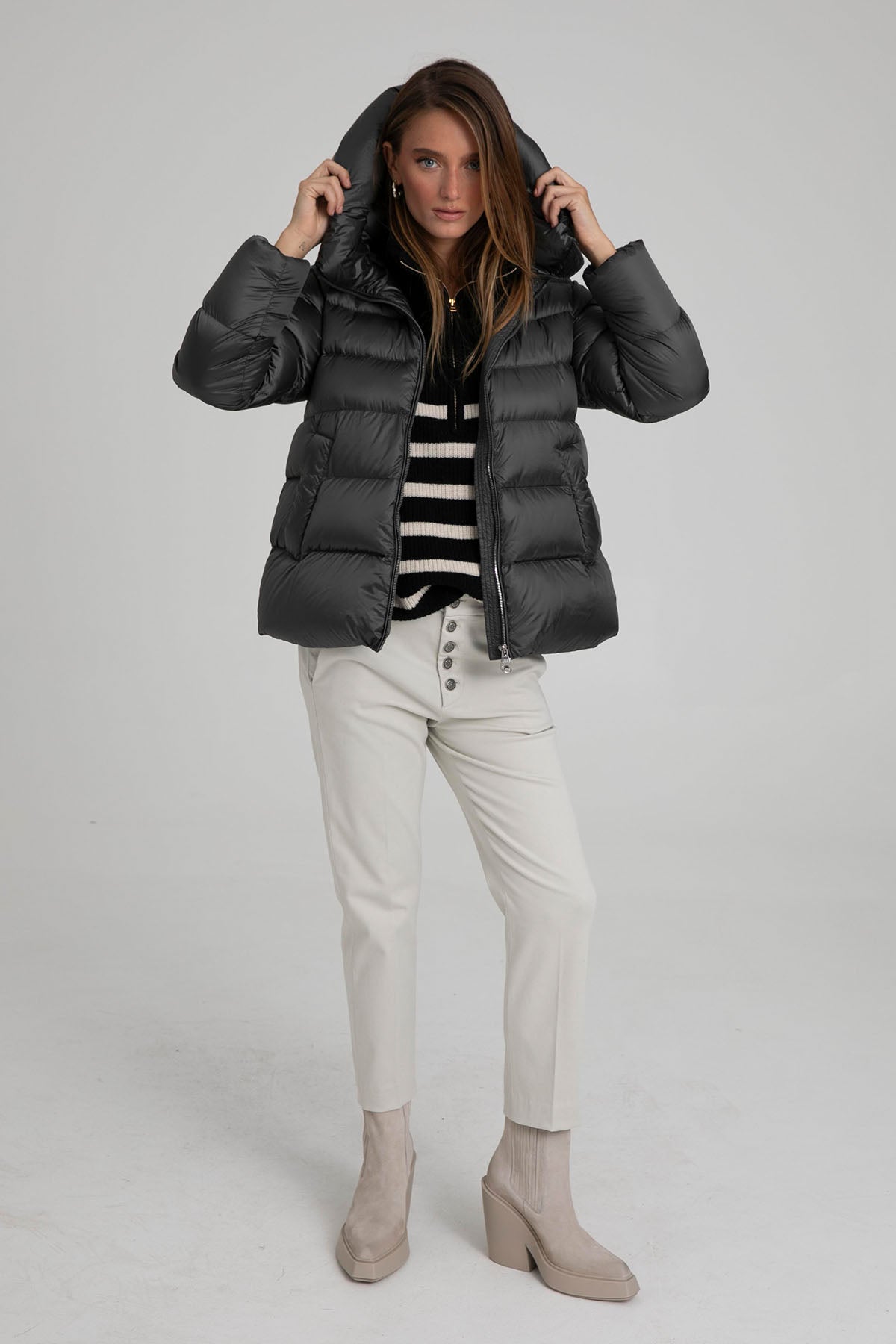 Hetrego Adley Kapüşonlu Puffer Mont-Libas Trendy Fashion Store