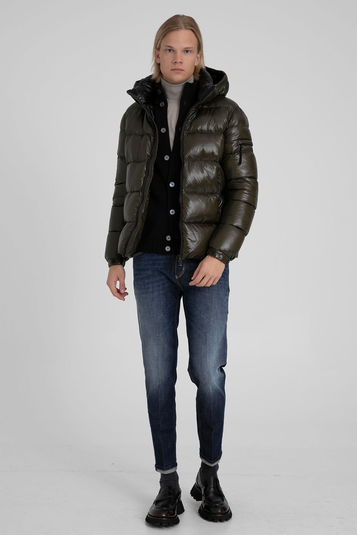 Hetrego Scott Kapüşonlu Parlak Puffer Mont-Libas Trendy Fashion Store