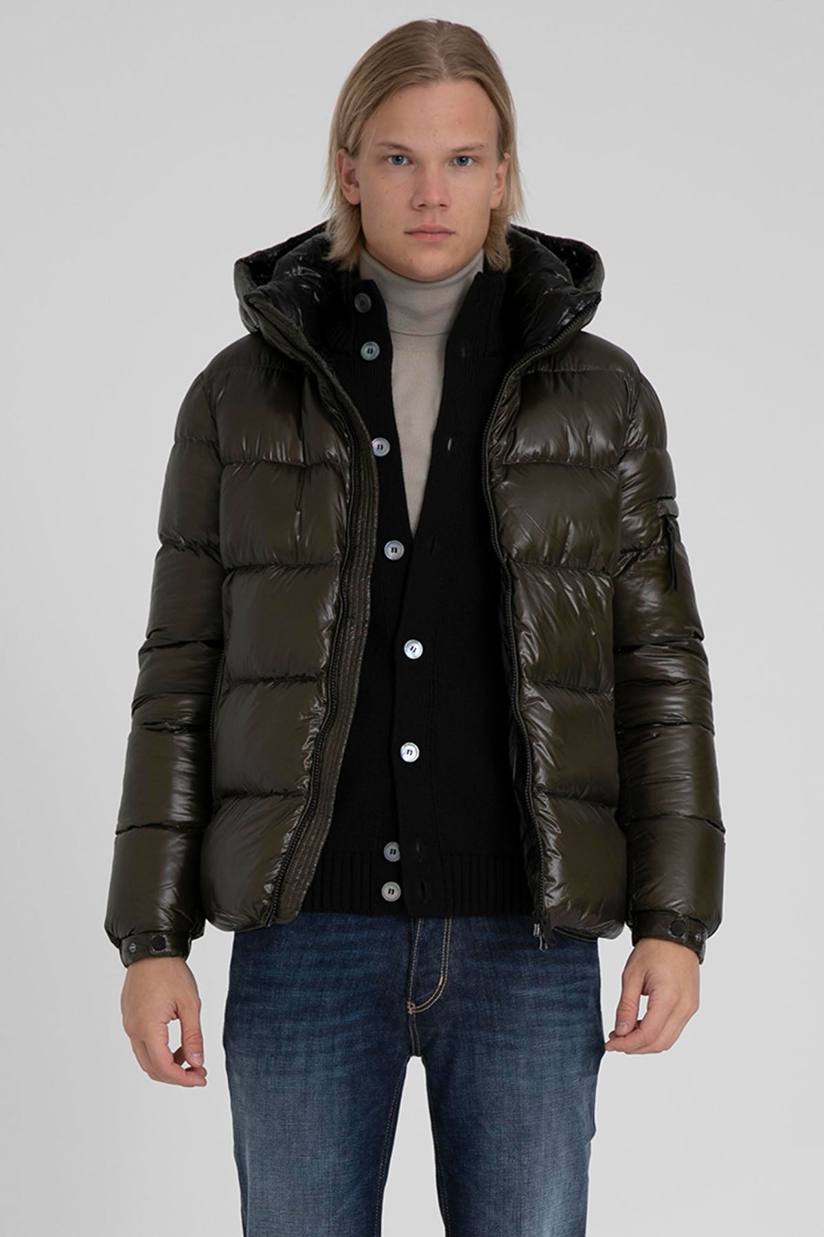 Hetrego Scott Kapüşonlu Parlak Puffer Mont-Libas Trendy Fashion Store