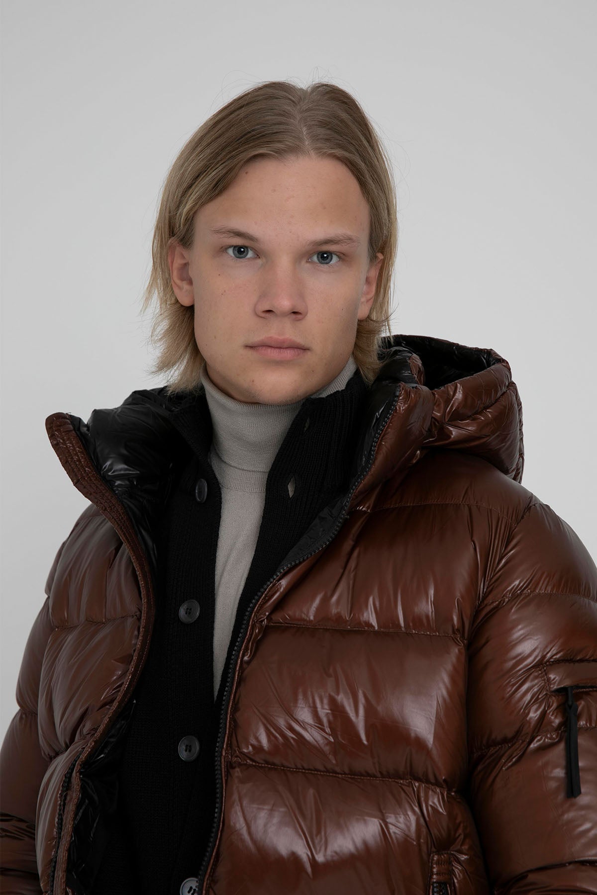 Hetrego Scott Kapüşonlu Parlak Puffer Mont-Libas Trendy Fashion Store