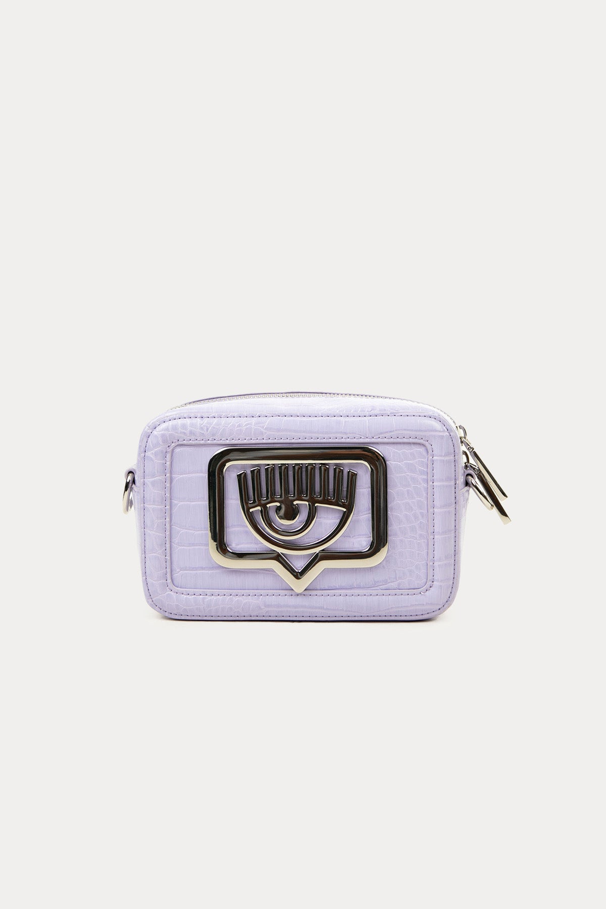 Chiara Ferragni Krokodil Desenli Göz Logolu Omuz Çantası-Libas Trendy Fashion Store