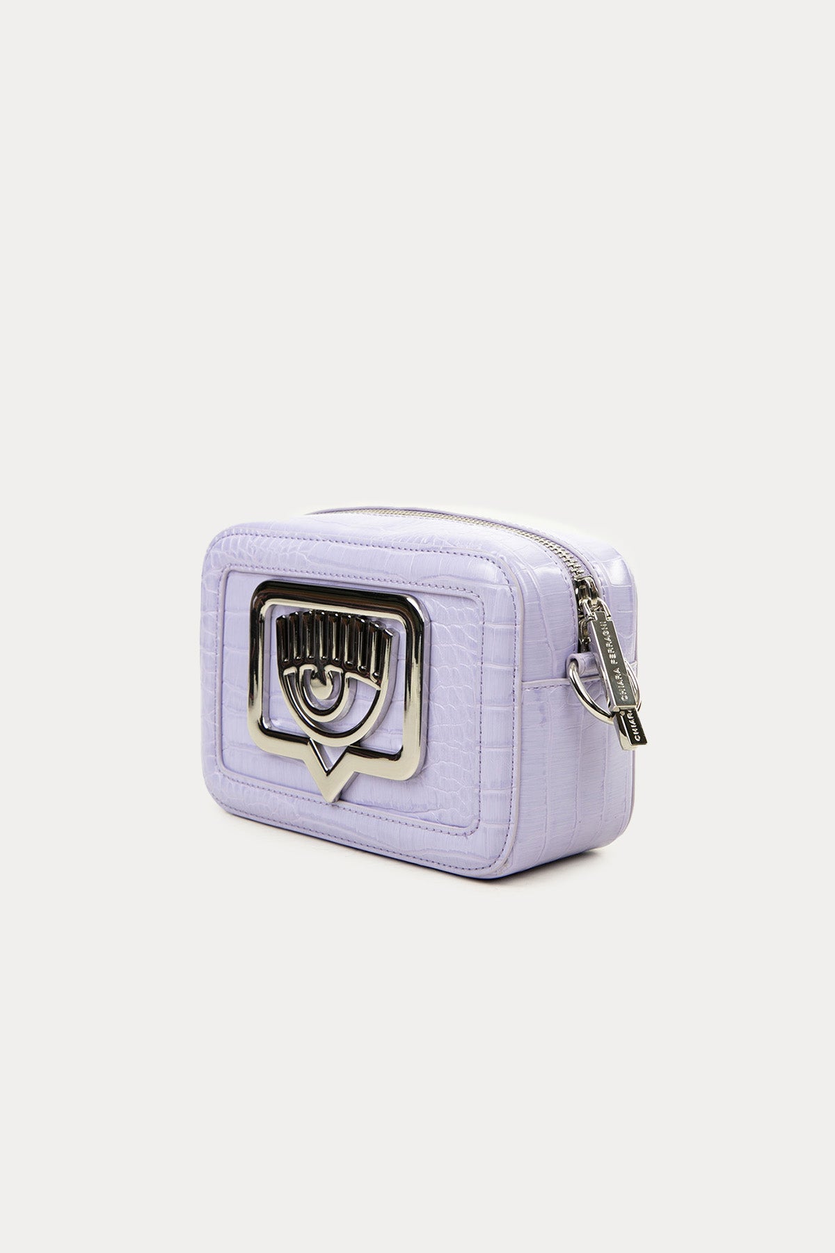 Chiara Ferragni Krokodil Desenli Göz Logolu Omuz Çantası-Libas Trendy Fashion Store