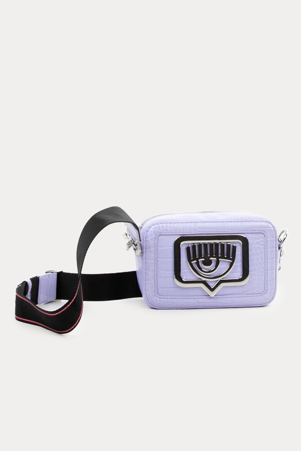 Chiara Ferragni Krokodil Desenli Göz Logolu Omuz Çantası-Libas Trendy Fashion Store