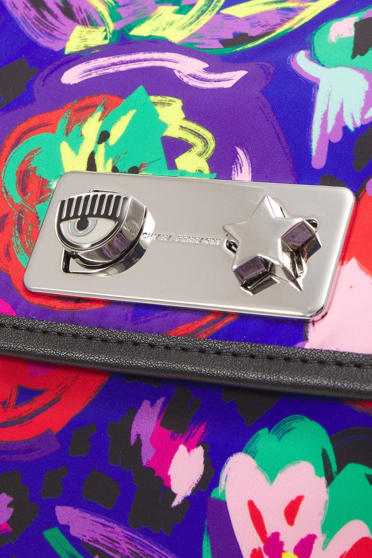 Chiara Ferragni Renkli Desenli Göz Logolu Sırt Çantası-Libas Trendy Fashion Store