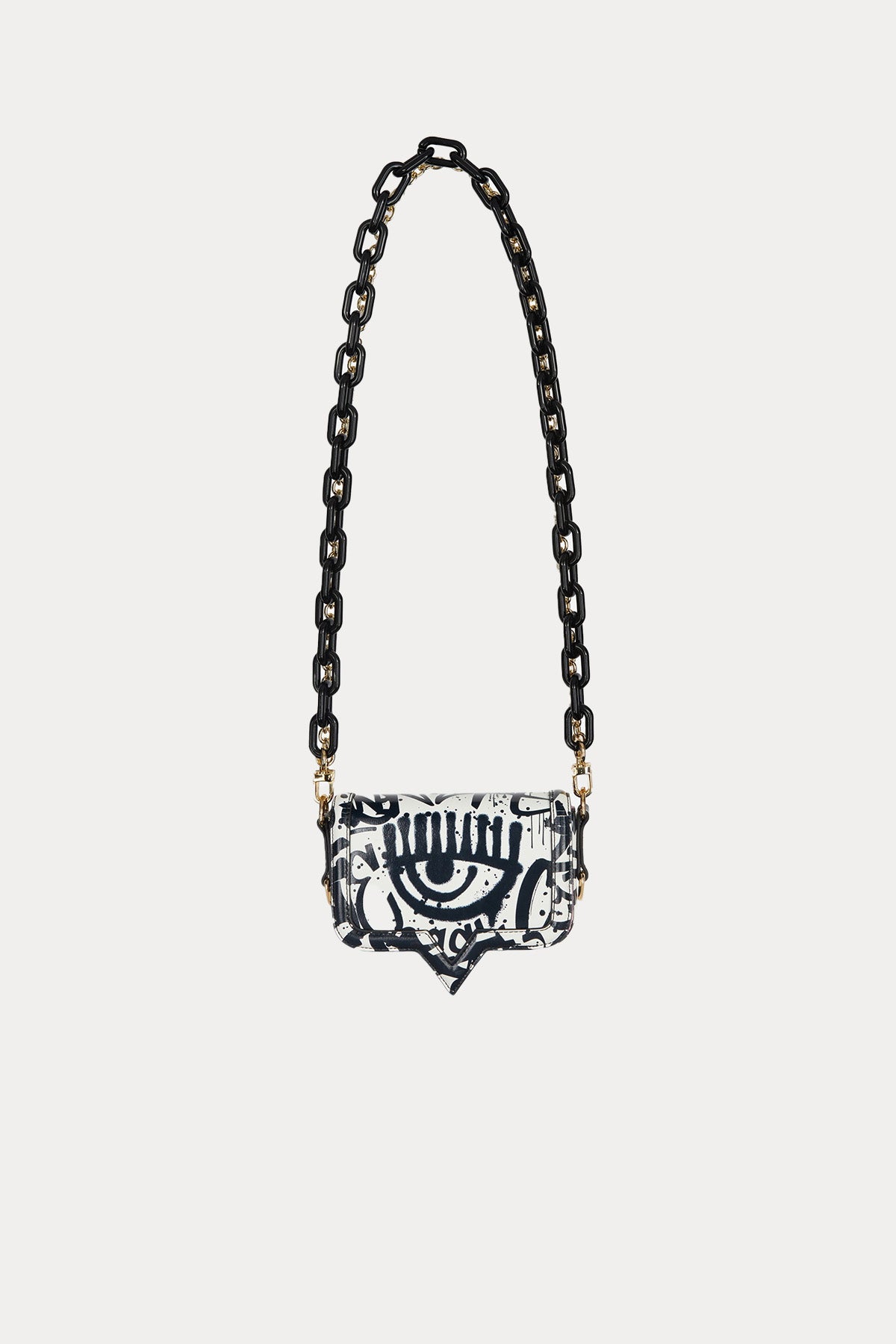 Chiara Ferragni Renkli Desenli Göz Logolu Omuz Çantası-Libas Trendy Fashion Store