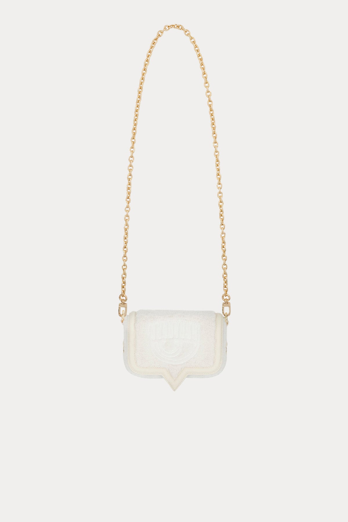 Chiara Ferragni Göz Logolu Peluş Omuz Çantası-Libas Trendy Fashion Store