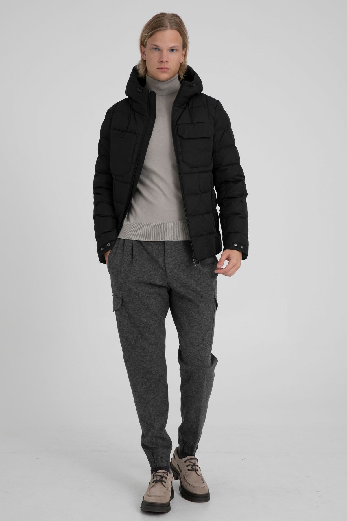 Gran Sasso İnce Örgü Balıkçı Yaka Yün Triko-Libas Trendy Fashion Store