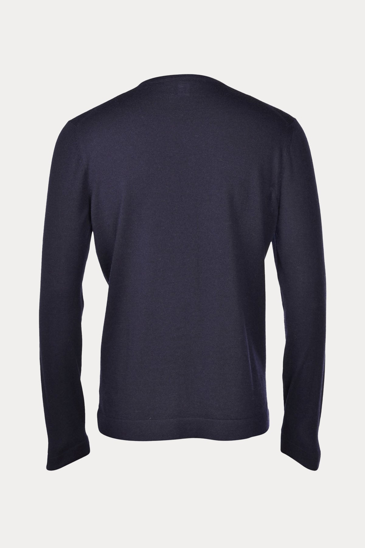 Gran Sasso Yuvarlak Yaka İnce Örgü Yün Triko-Libas Trendy Fashion Store