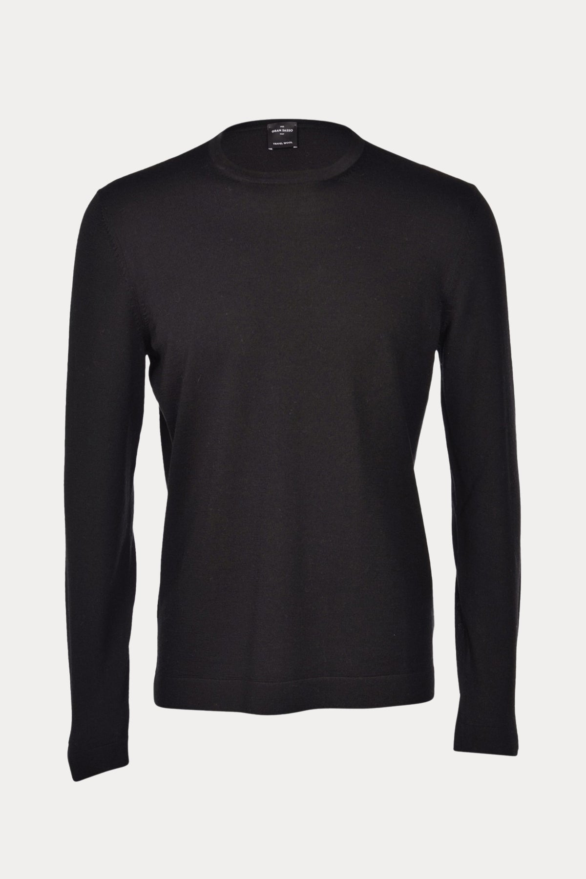 Gran Sasso Yuvarlak Yaka İnce Örgü Yün Triko-Libas Trendy Fashion Store