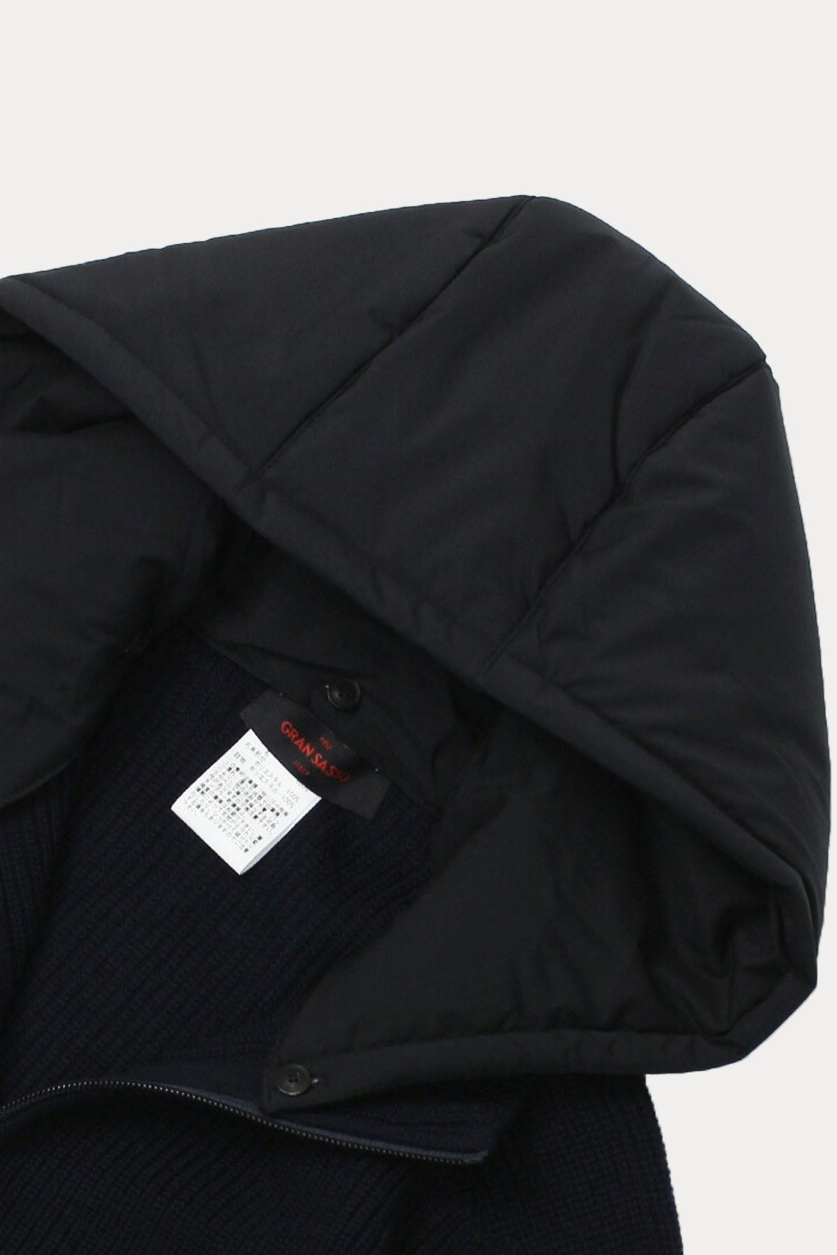 Gran Sasso Kapüşonlu Örgü Yün Ceket-Libas Trendy Fashion Store