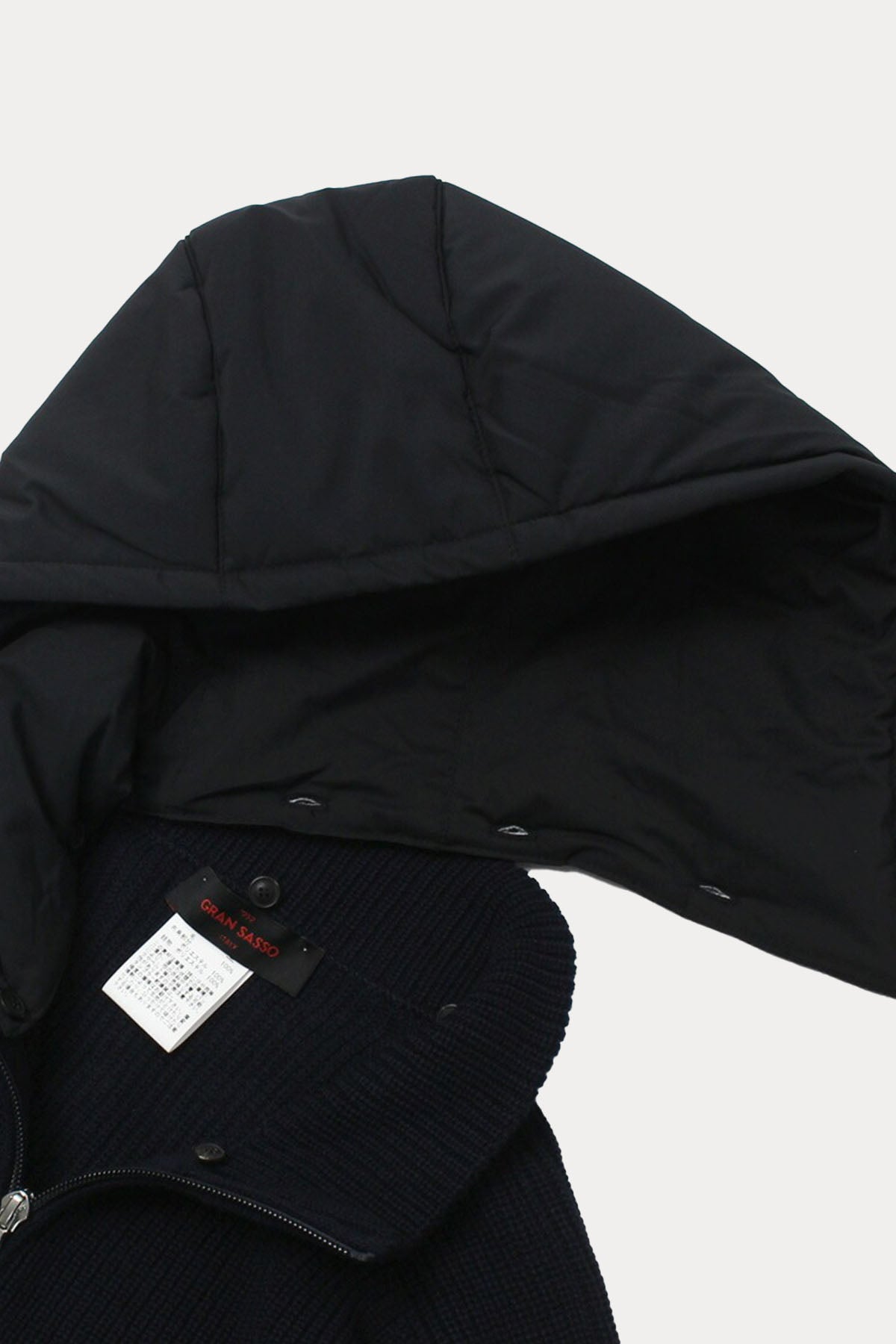 Gran Sasso Kapüşonlu Örgü Yün Ceket-Libas Trendy Fashion Store