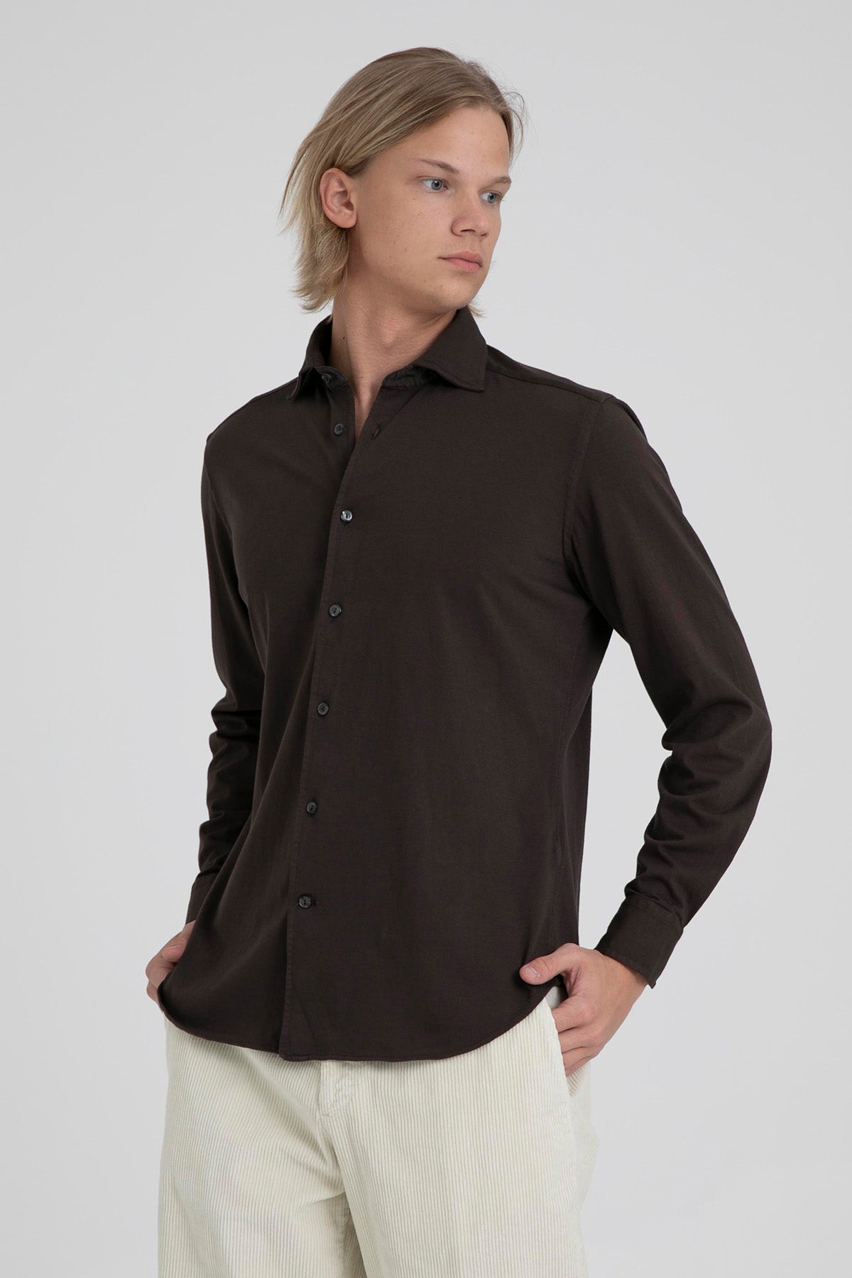 Tintoria Mattei Klasik Yaka Gömlek-Libas Trendy Fashion Store