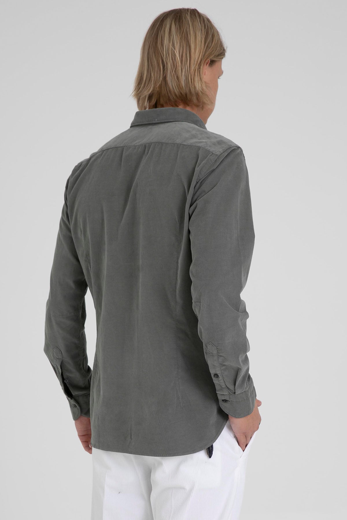 Tintoria Mattei Klasik Yaka Kadife Gömlek-Libas Trendy Fashion Store