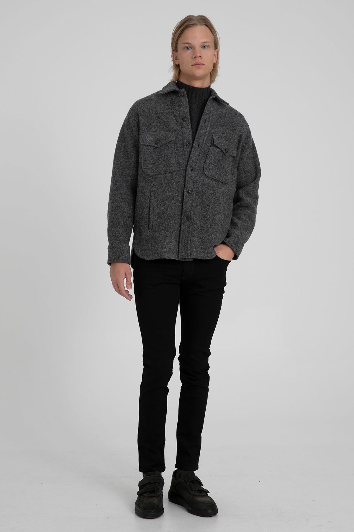 Tintoria Mattei Cepli Yün Ceket-Libas Trendy Fashion Store