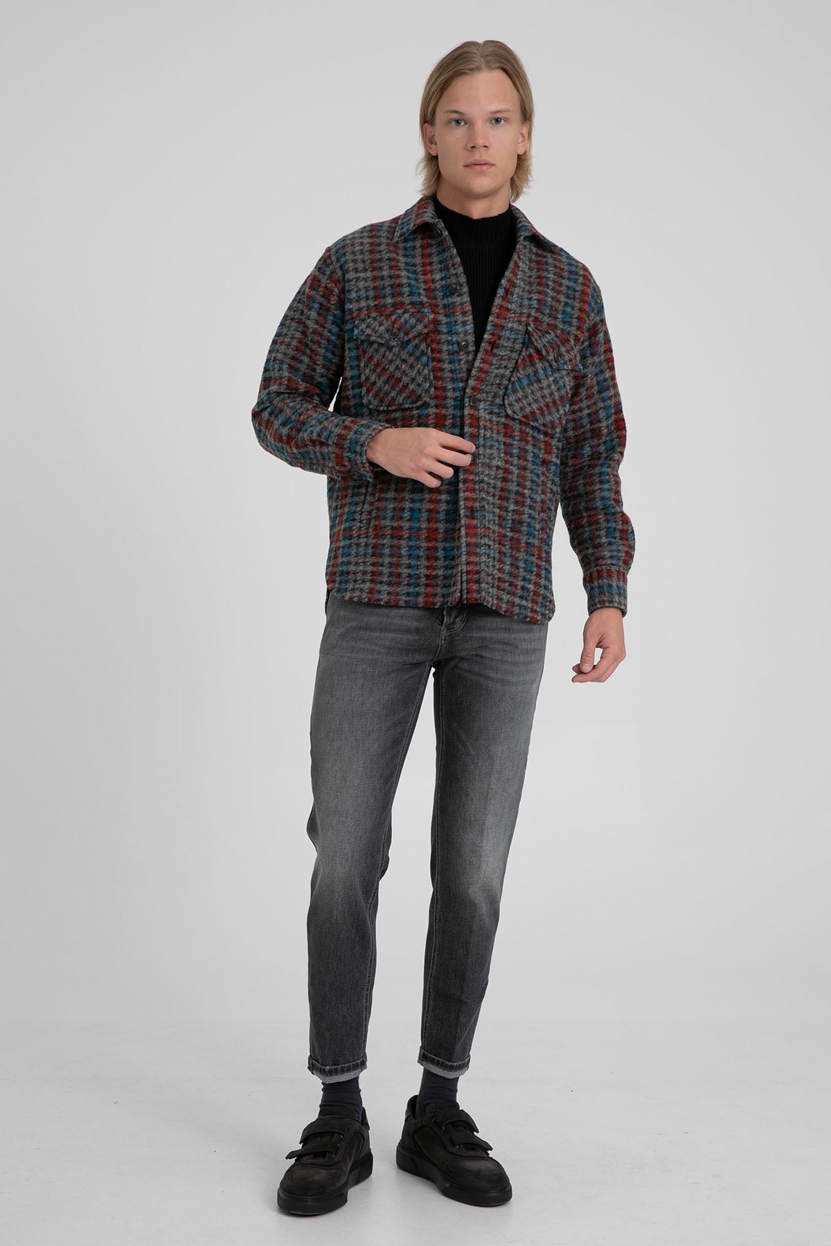 Tintoria Mattei Pötikareli Yün Ceket-Libas Trendy Fashion Store