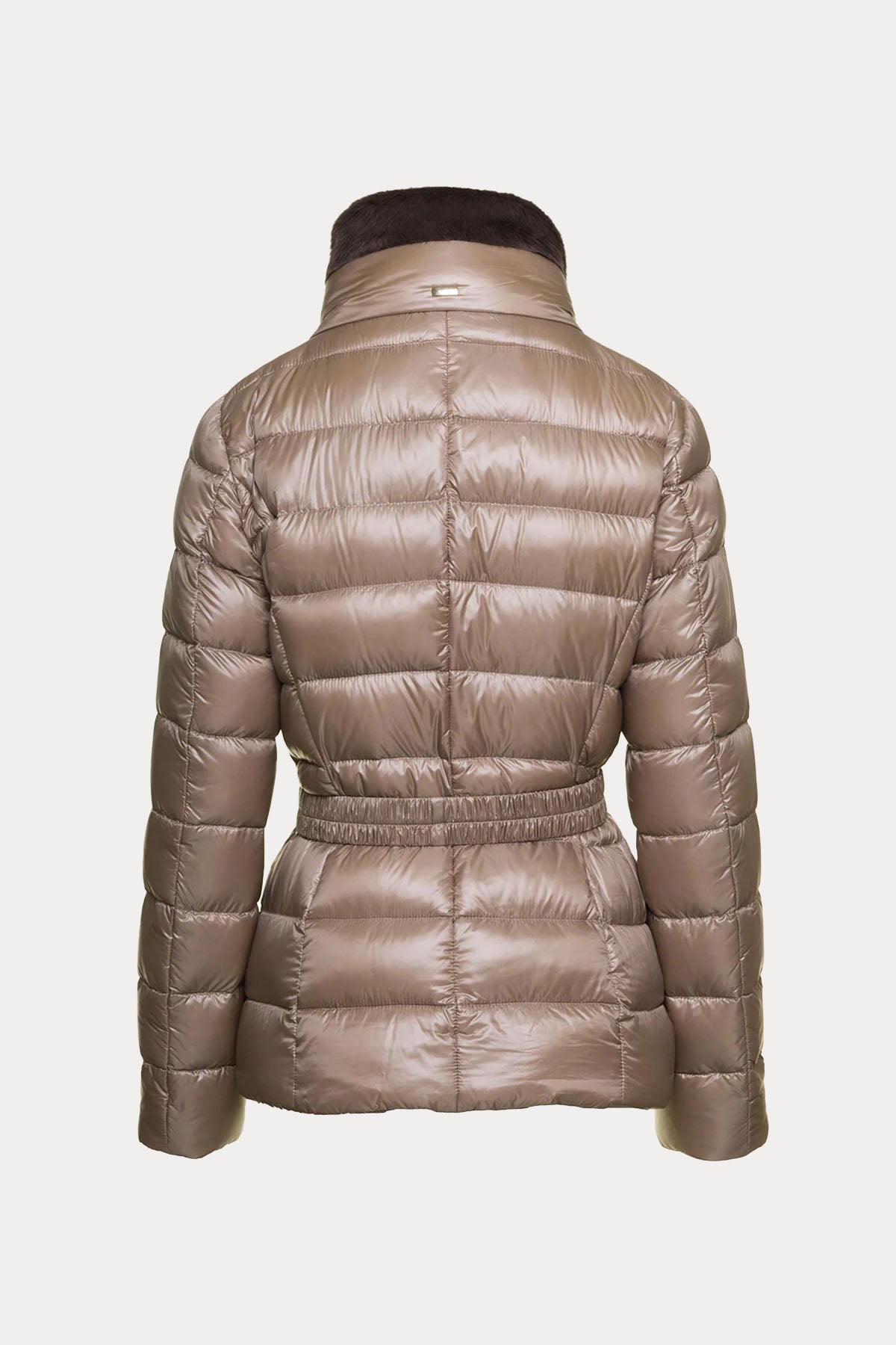 Herno Yakası Kürklü Puffer Mont-Libas Trendy Fashion Store