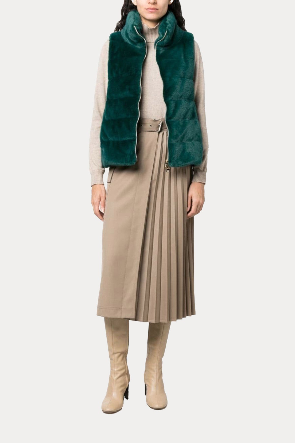 Herno Peluş Puffer Yelek-Libas Trendy Fashion Store