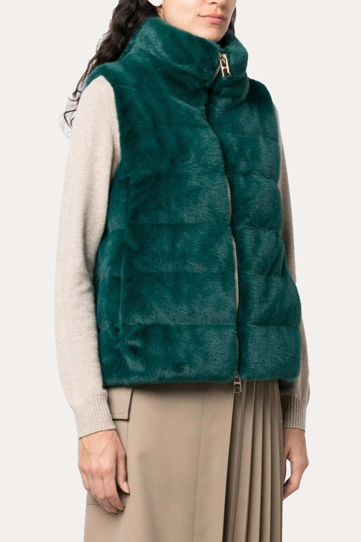 Herno Peluş Puffer Yelek-Libas Trendy Fashion Store