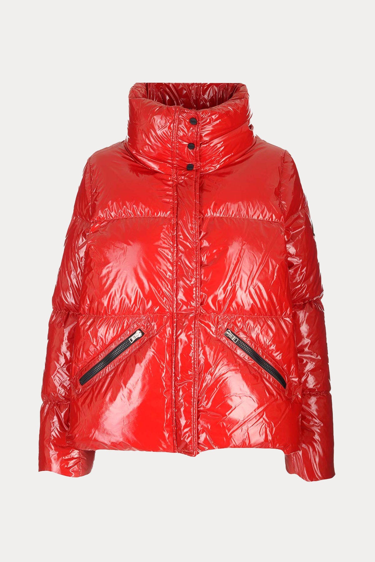 Herno Dik Yaka Parlak Puffer Mont-Libas Trendy Fashion Store