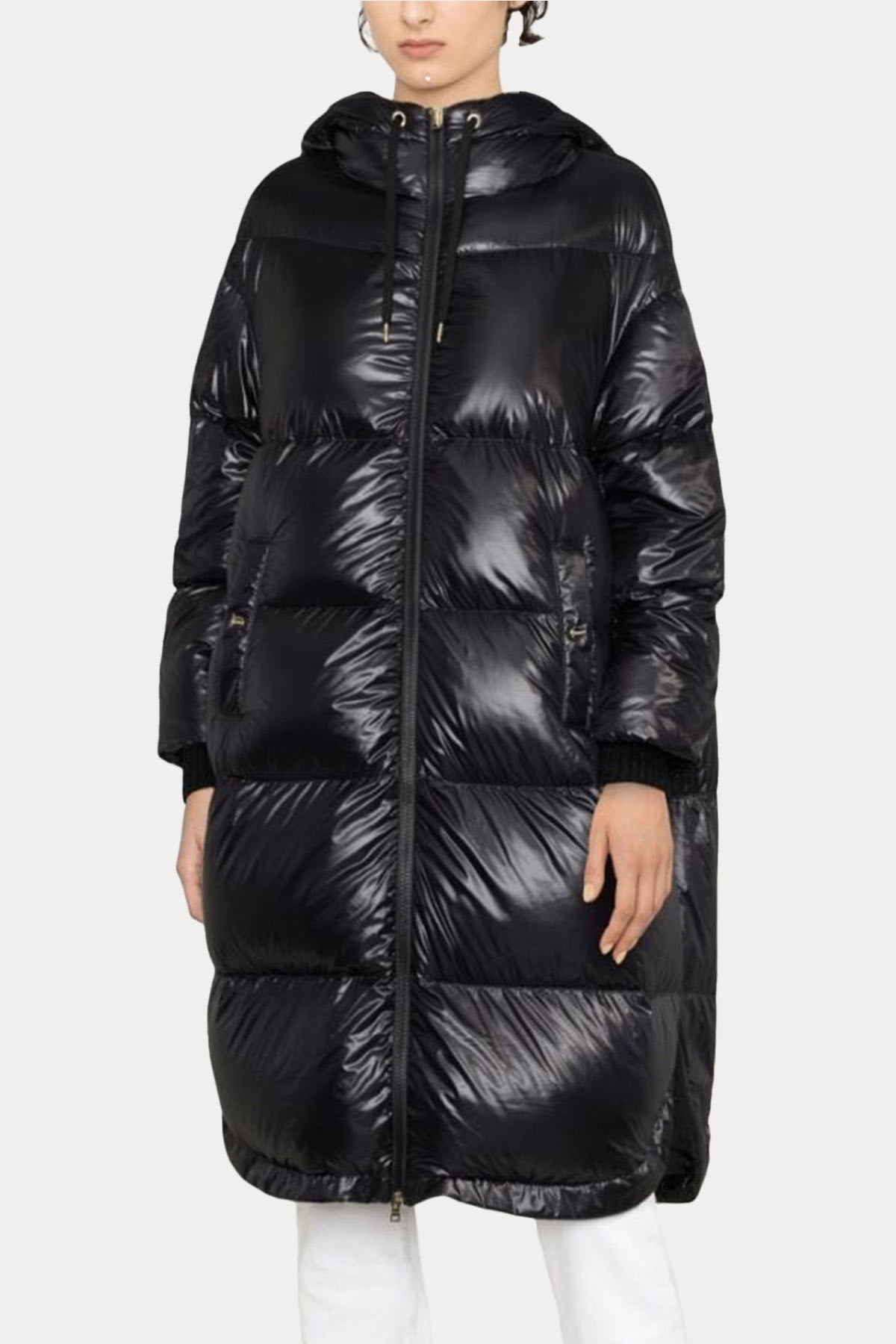 Herno Kapüşonlu Uzun Puffer Mont-Libas Trendy Fashion Store