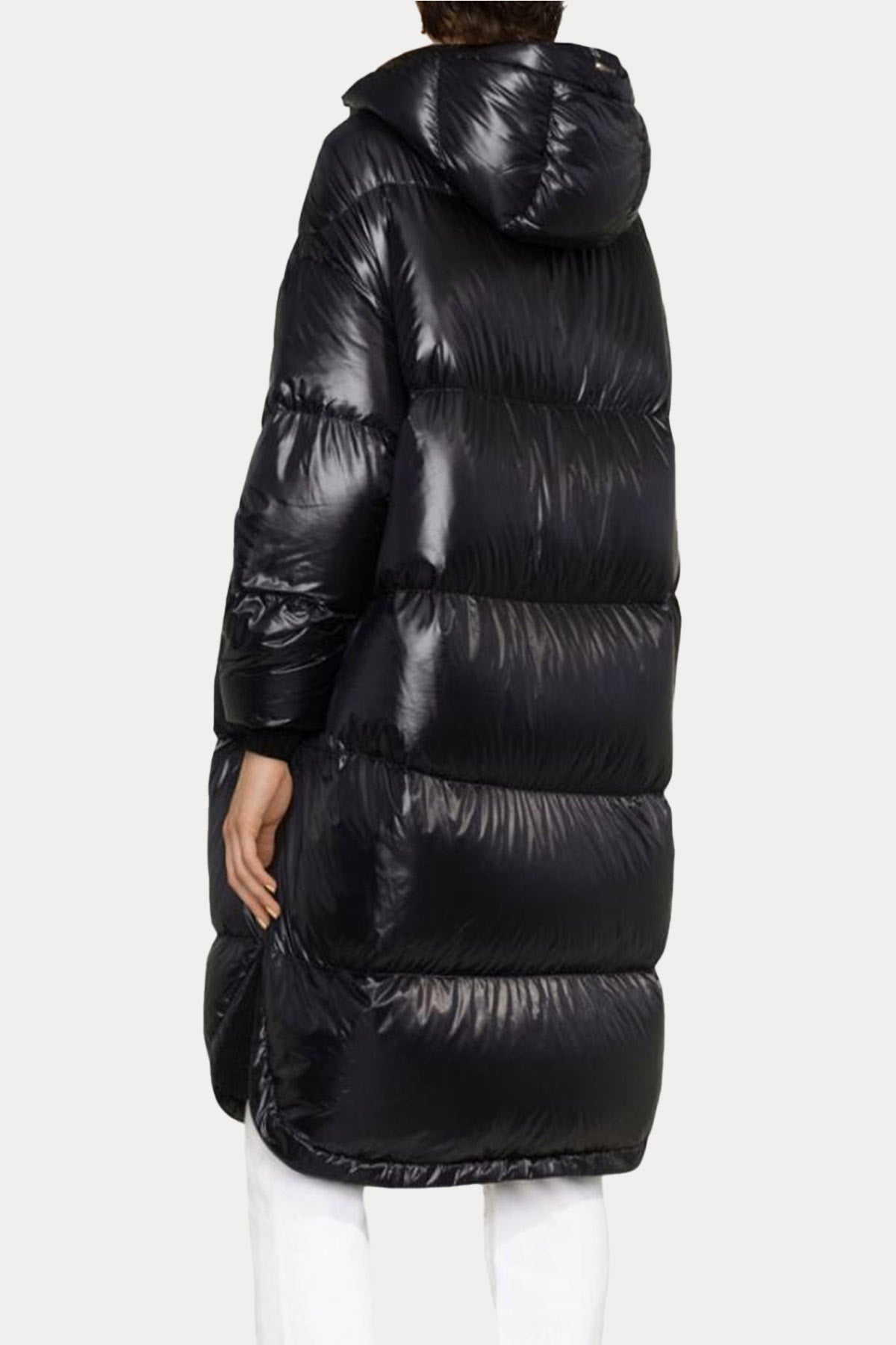 Herno Kapüşonlu Uzun Puffer Mont-Libas Trendy Fashion Store