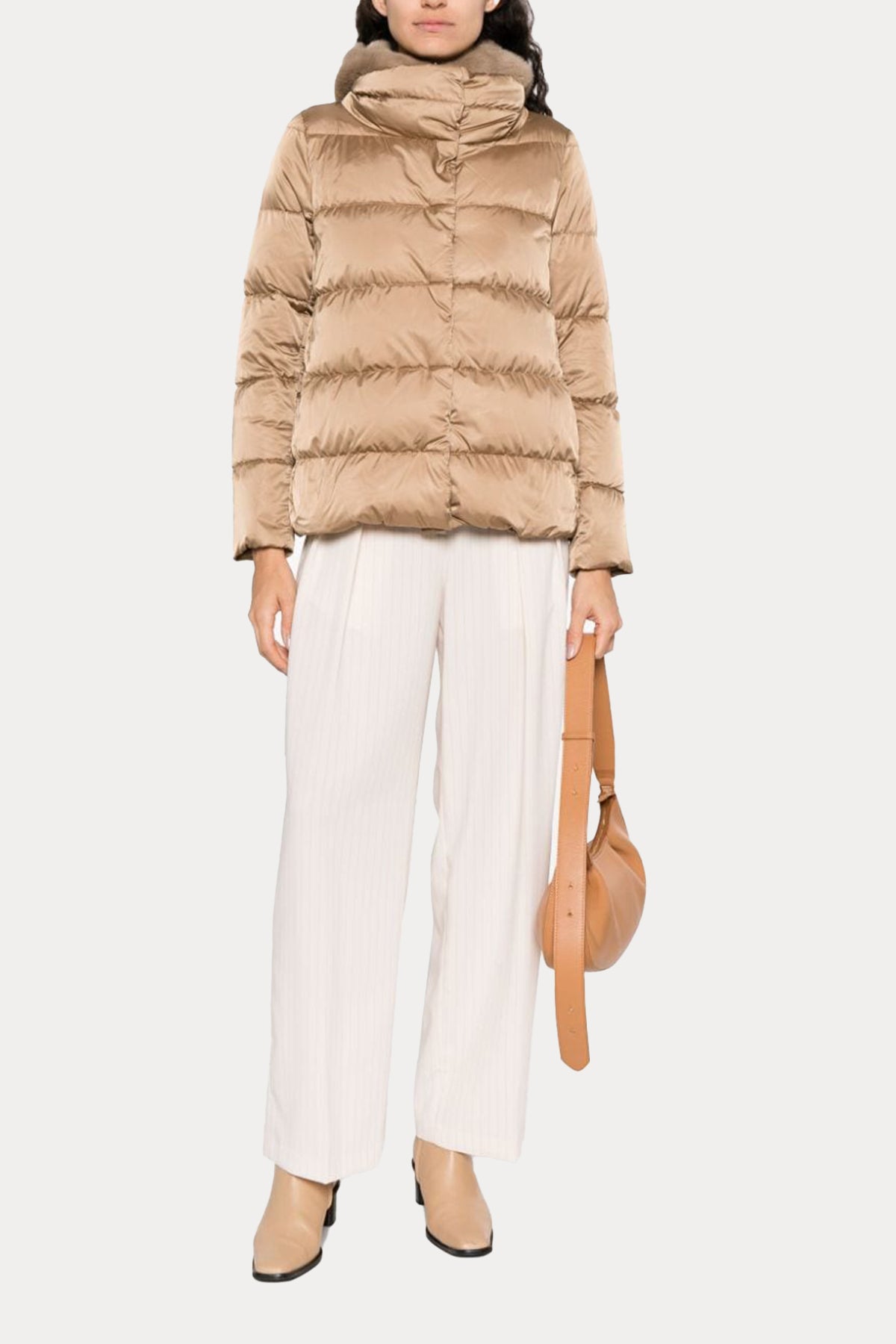 Herno Kürk Kapüşonlu Puffer Mont-Libas Trendy Fashion Store