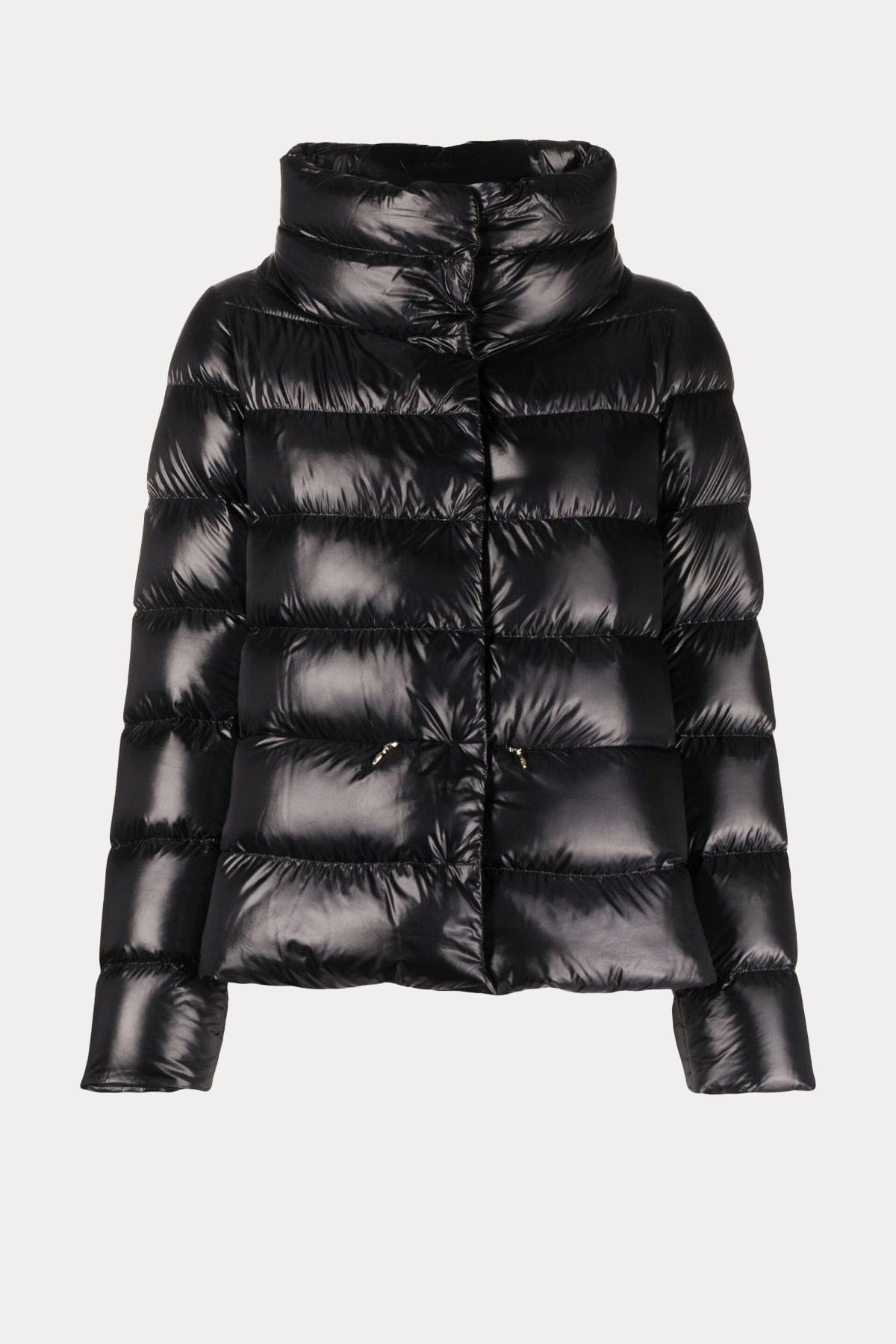 Herno Dik Yaka Yırtmaç Detaylı Puffer Mont-Libas Trendy Fashion Store