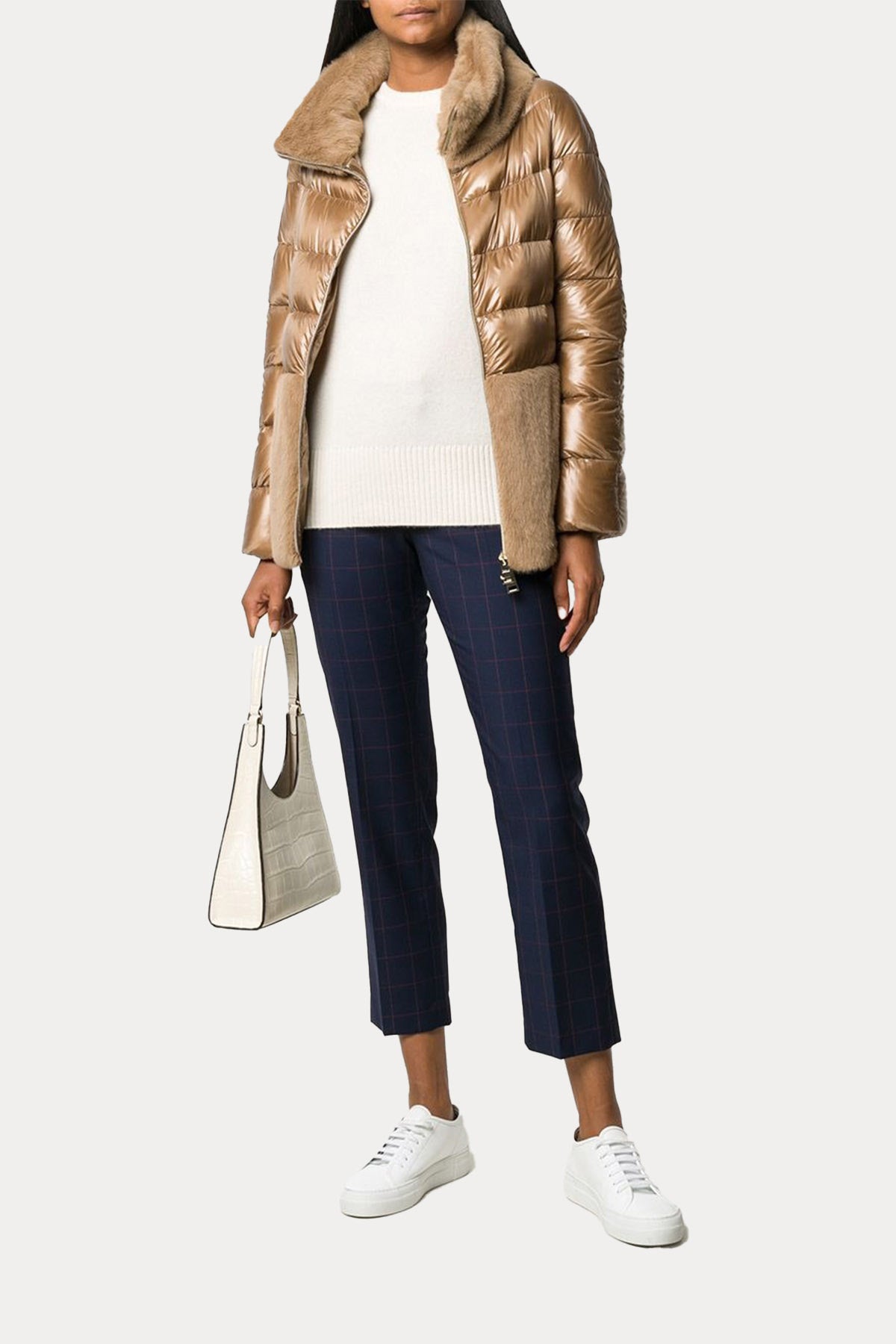 Herno Kürk Detaylı Puffer Mont-Libas Trendy Fashion Store