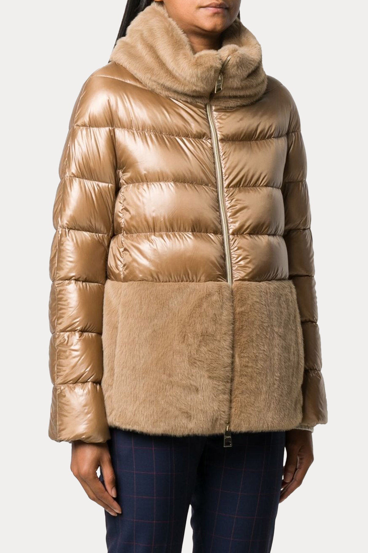 Herno Kürk Detaylı Puffer Mont-Libas Trendy Fashion Store