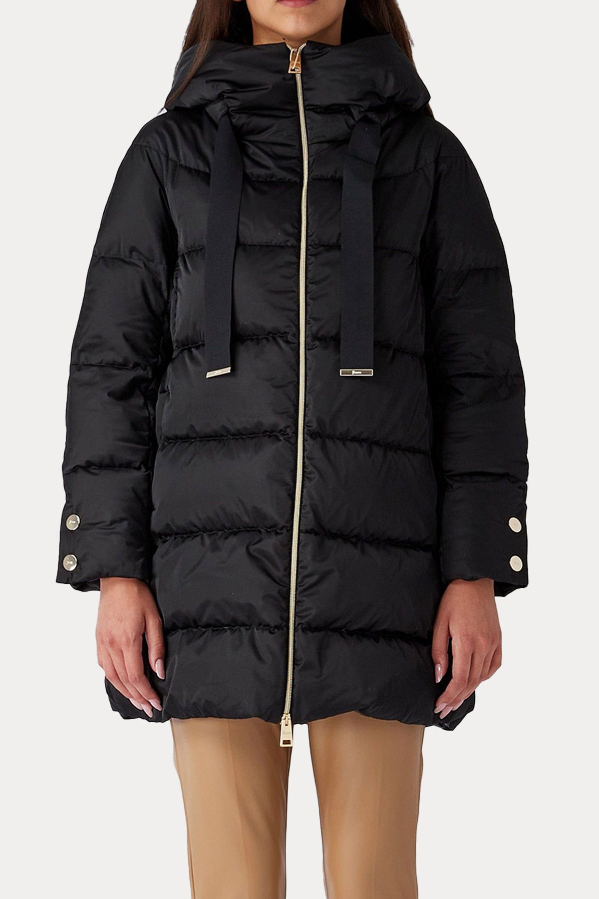 Herno Geniş Kesim Kapüşonlu Puffer Mont-Libas Trendy Fashion Store