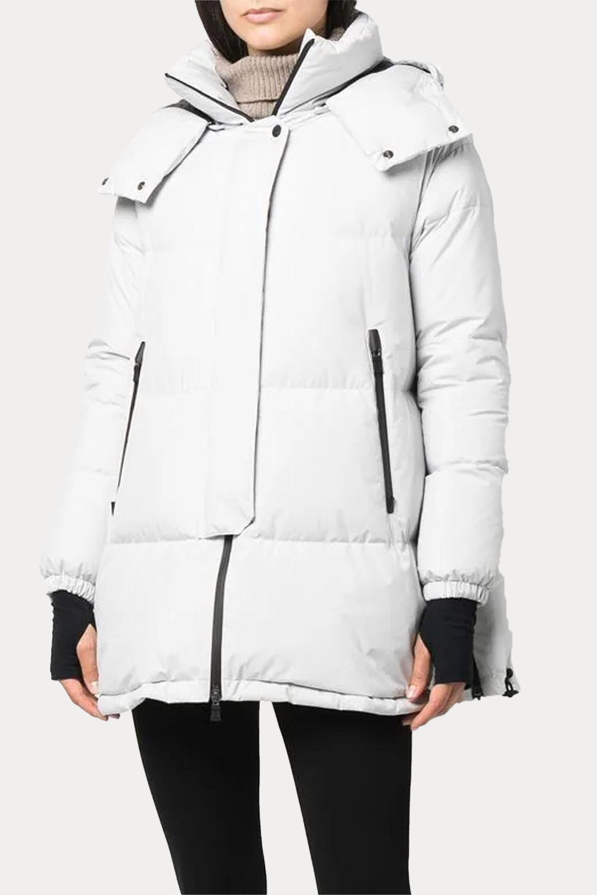 Herno Laminar Kapüşonlu Dik Yaka Puffer Mont-Libas Trendy Fashion Store