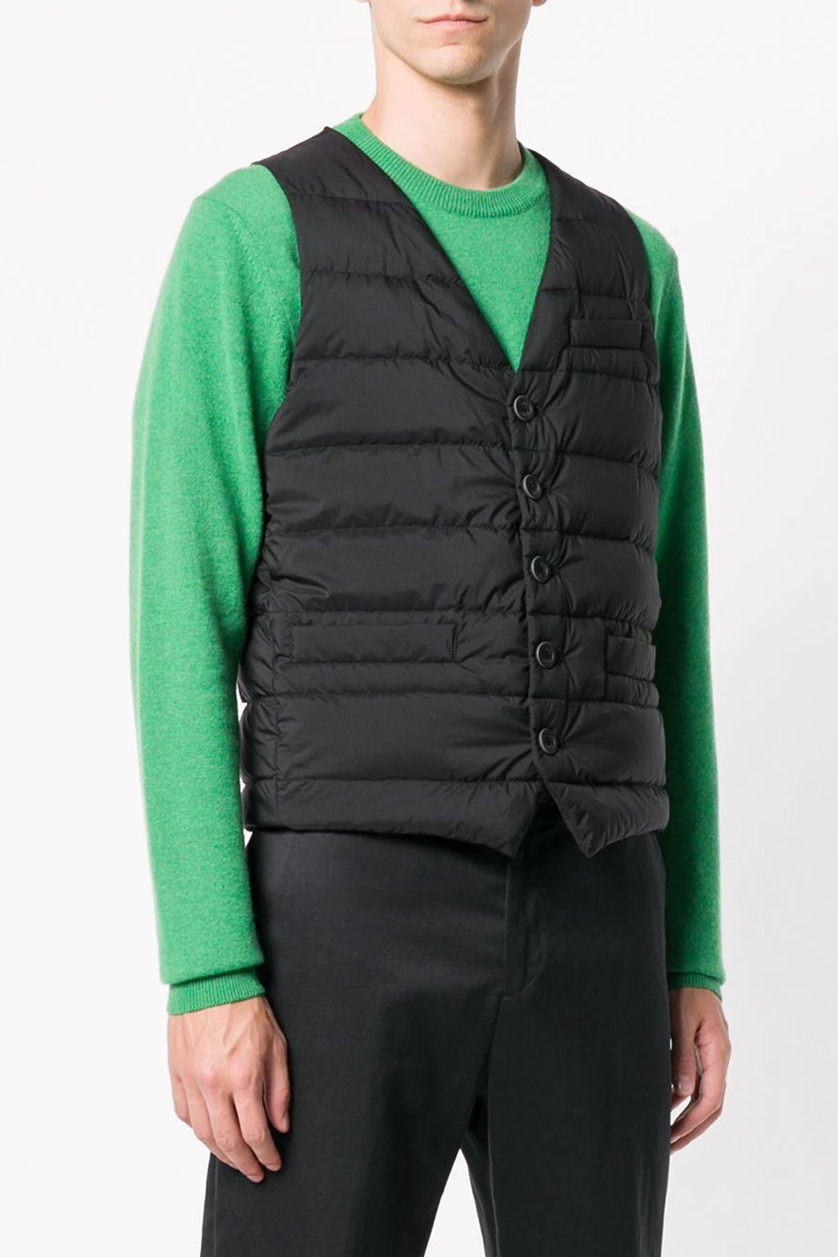 Herno Legend V Yaka Puffer Yelek-Libas Trendy Fashion Store