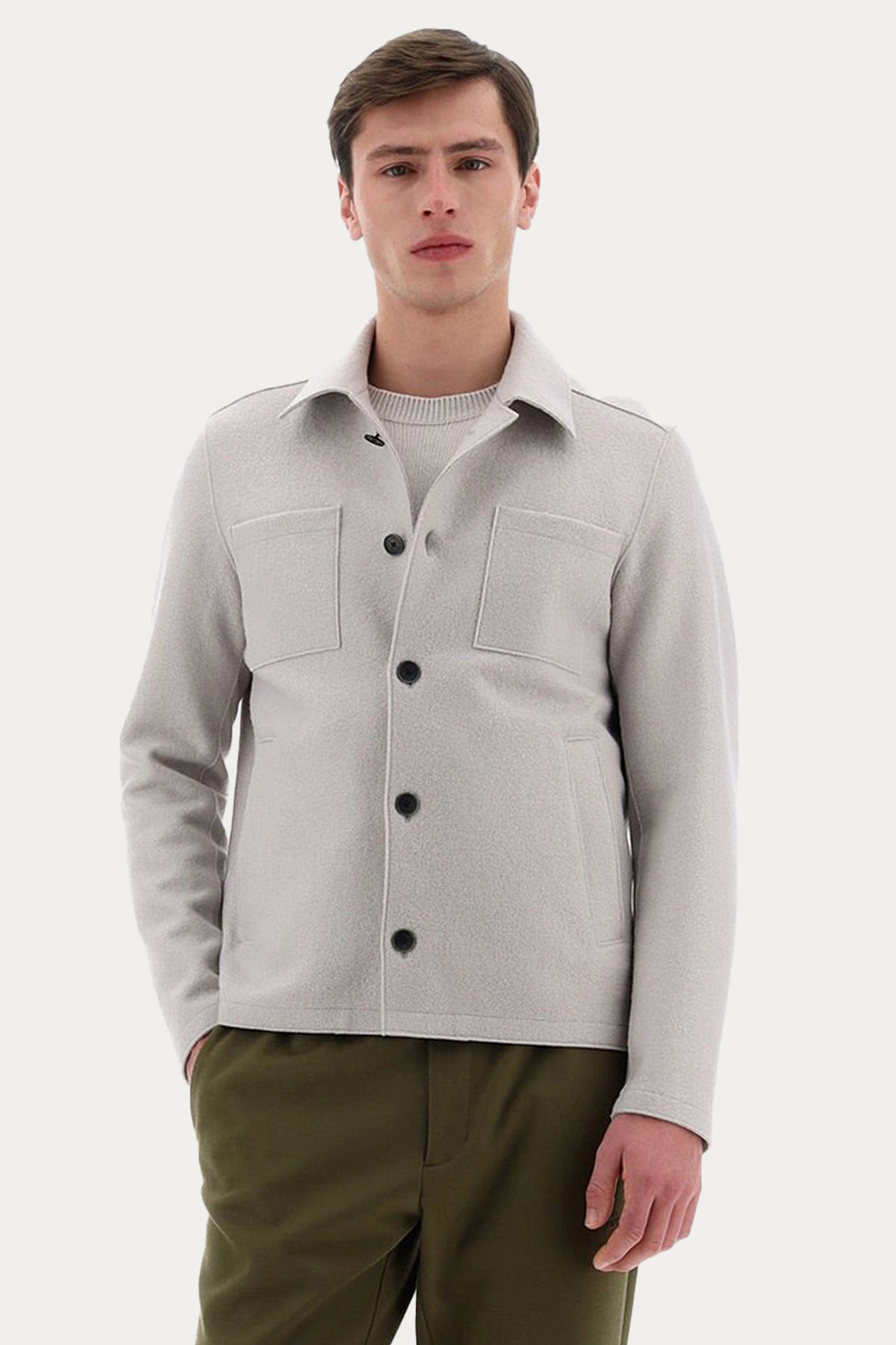 Herno Resort Regular Fit Cep Detaylı Yün Ceket-Libas Trendy Fashion Store