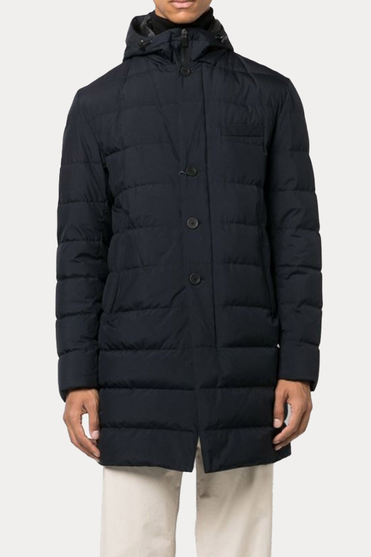 Herno Laminar Demonte İçi Puffer Yelekli Kaban-Libas Trendy Fashion Store