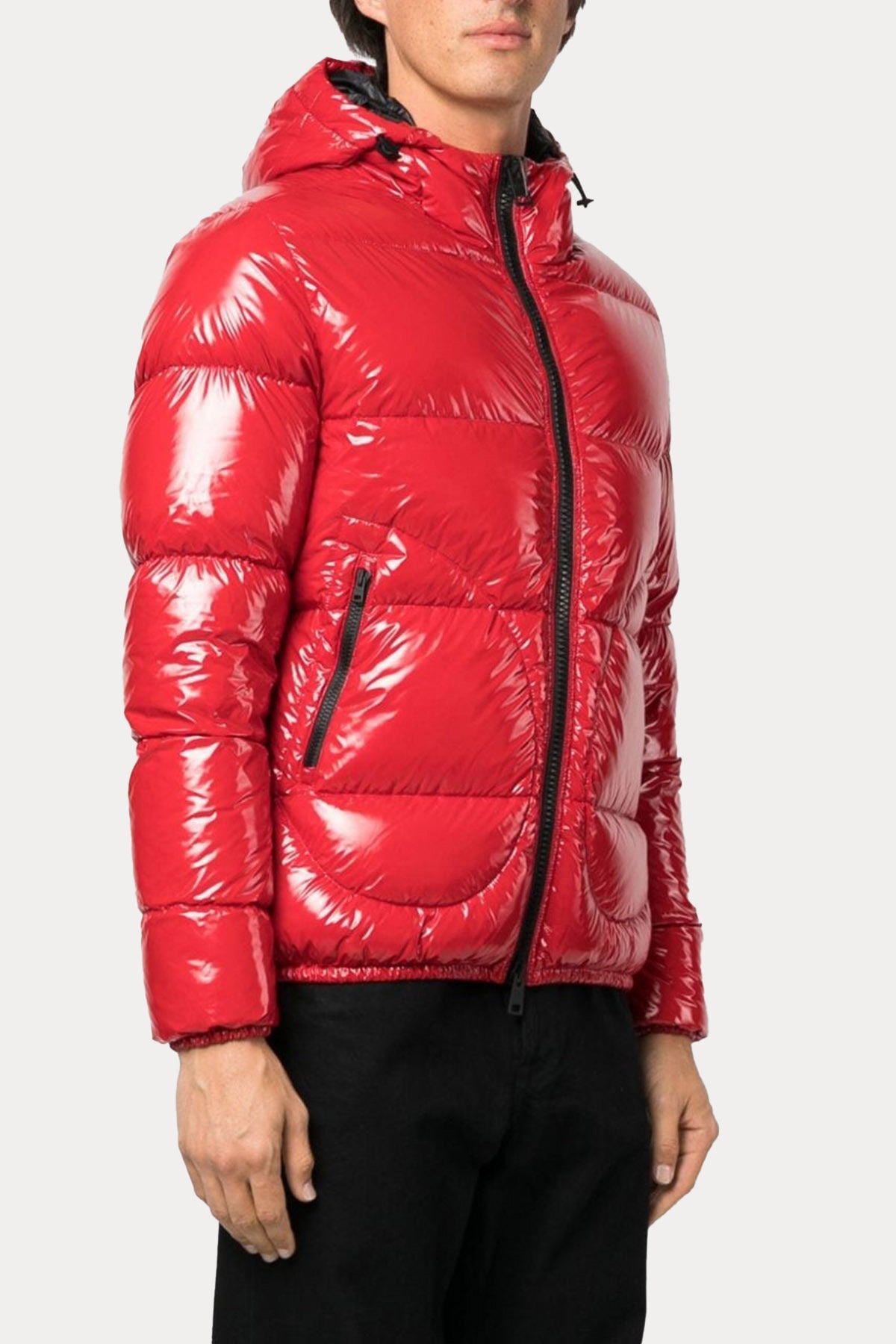 Herno Kapüşonlu Parlak Puffer Mont-Libas Trendy Fashion Store