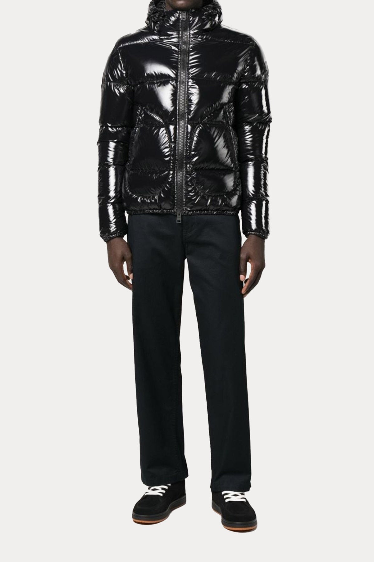 Herno Kapüşonlu Parlak Puffer Mont-Libas Trendy Fashion Store