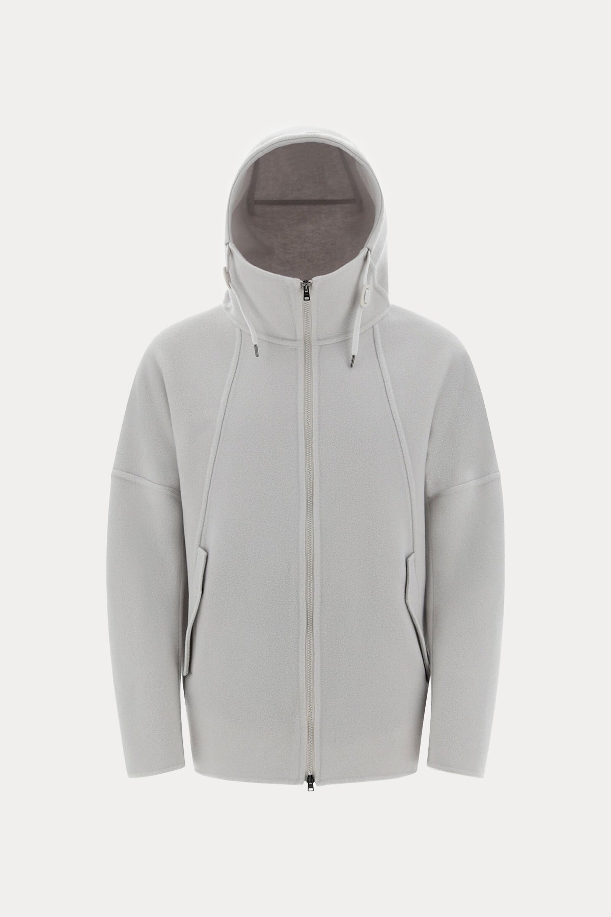 Herno Resort Geniş Kesim Kapüşonlu Yün Ceket-Libas Trendy Fashion Store