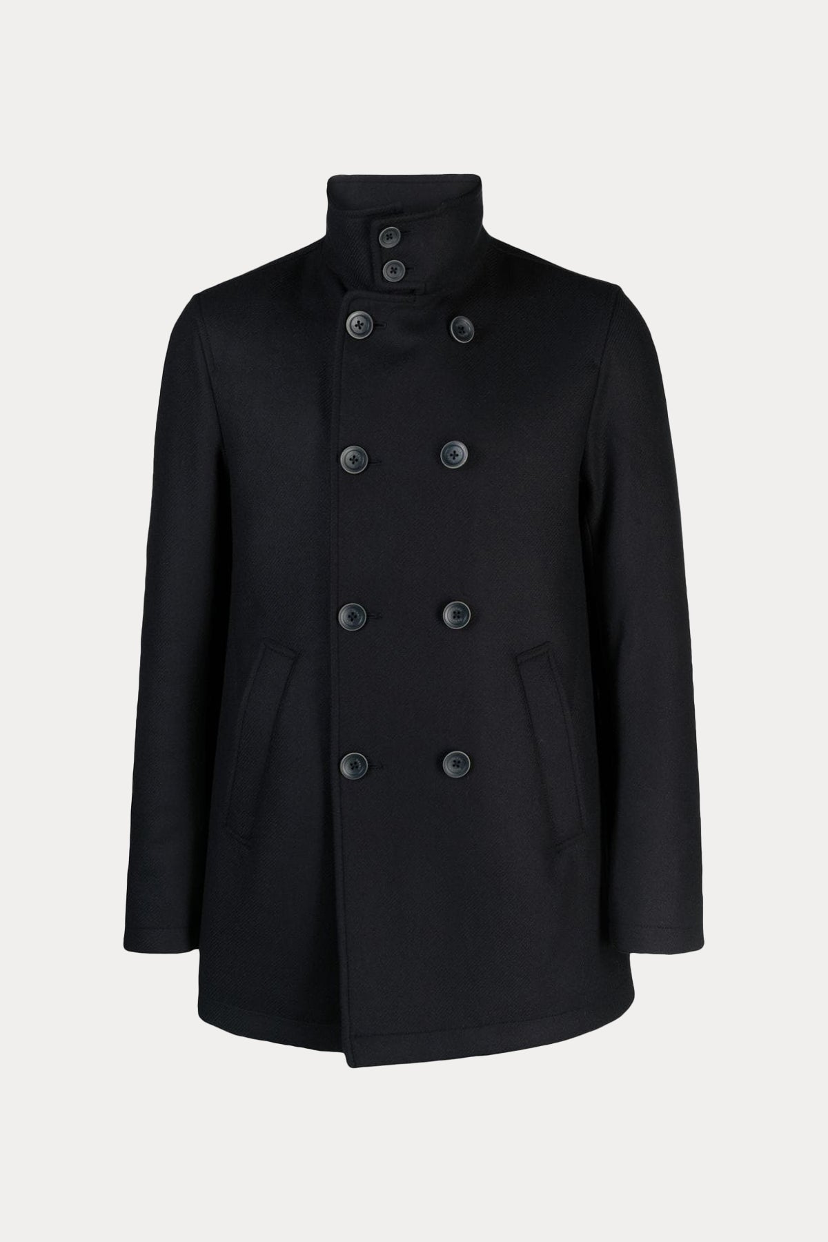 Herno Kruvaze Puffer Yün Kaban-Libas Trendy Fashion Store