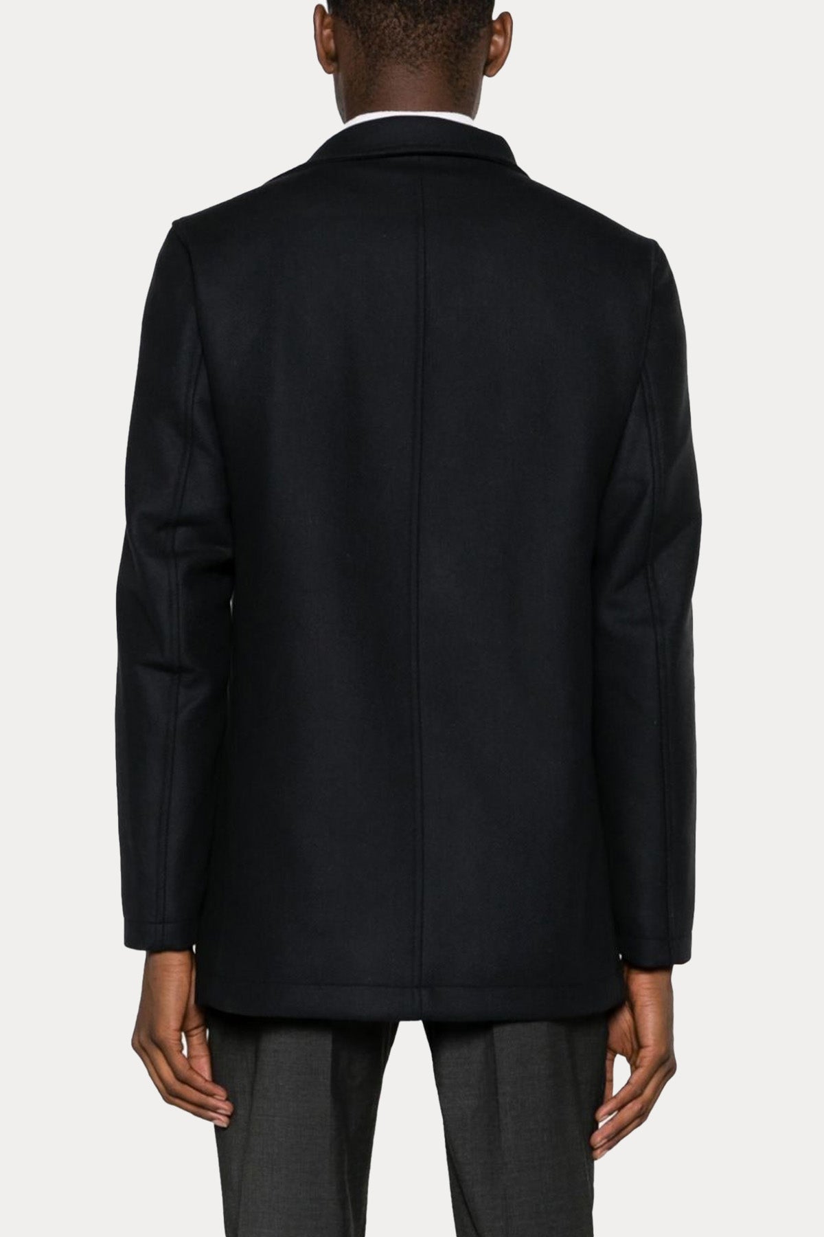 Herno Kruvaze Puffer Yün Kaban-Libas Trendy Fashion Store