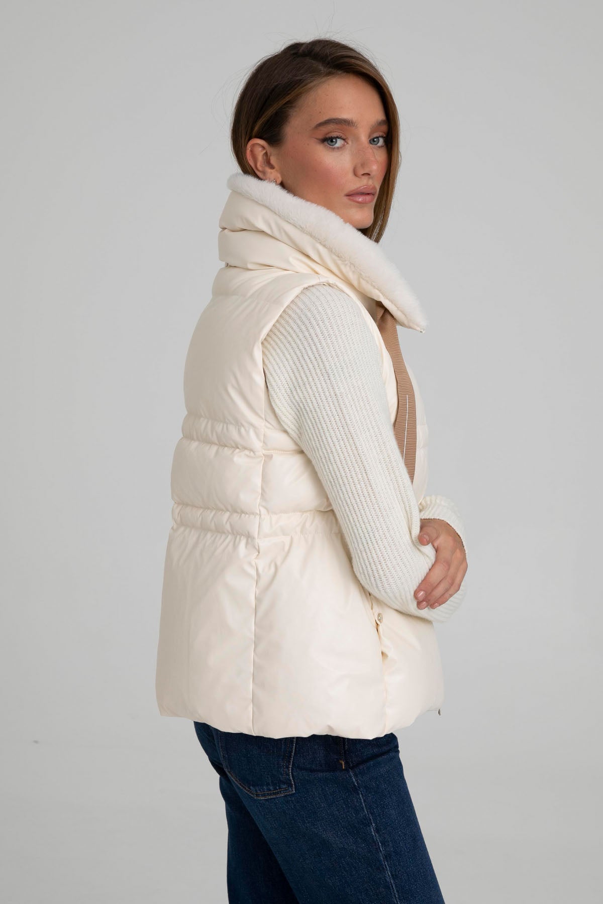 Herno Kapüşonlu Puffer Yelek-Libas Trendy Fashion Store