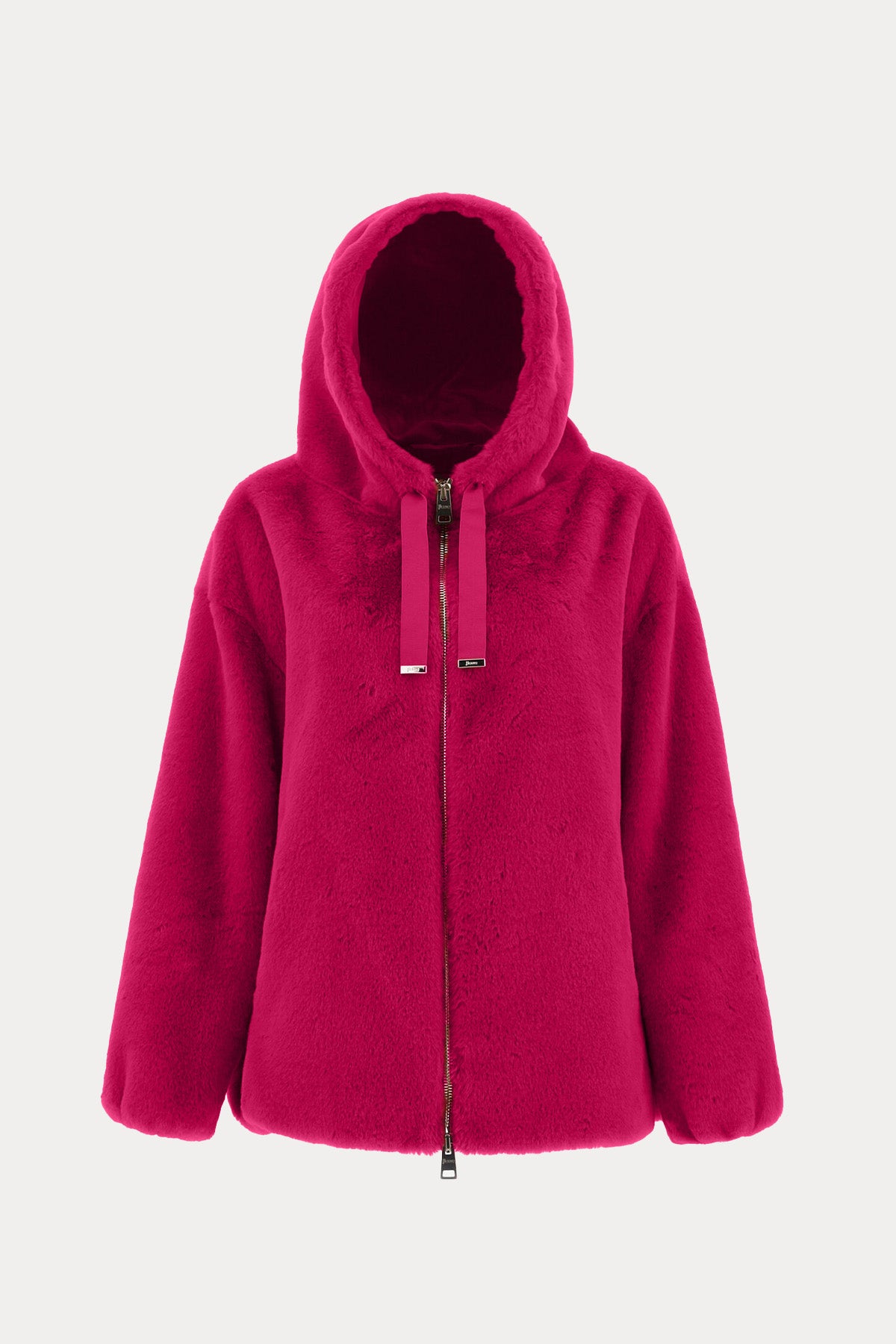 Herno Monogram Astarlı Kapüşonlu Peluş Mont-Libas Trendy Fashion Store