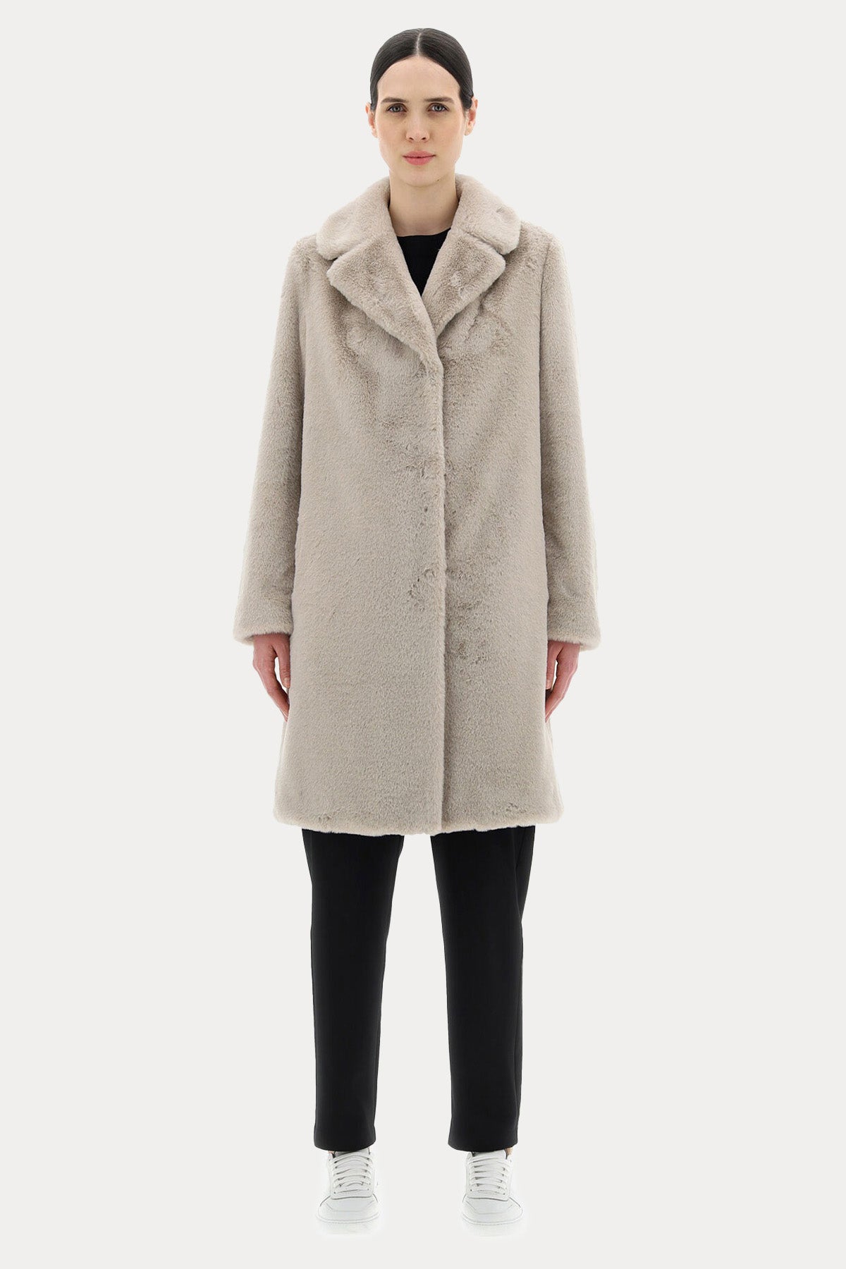 Herno Monogram Astarlı Peluş Kaban-Libas Trendy Fashion Store