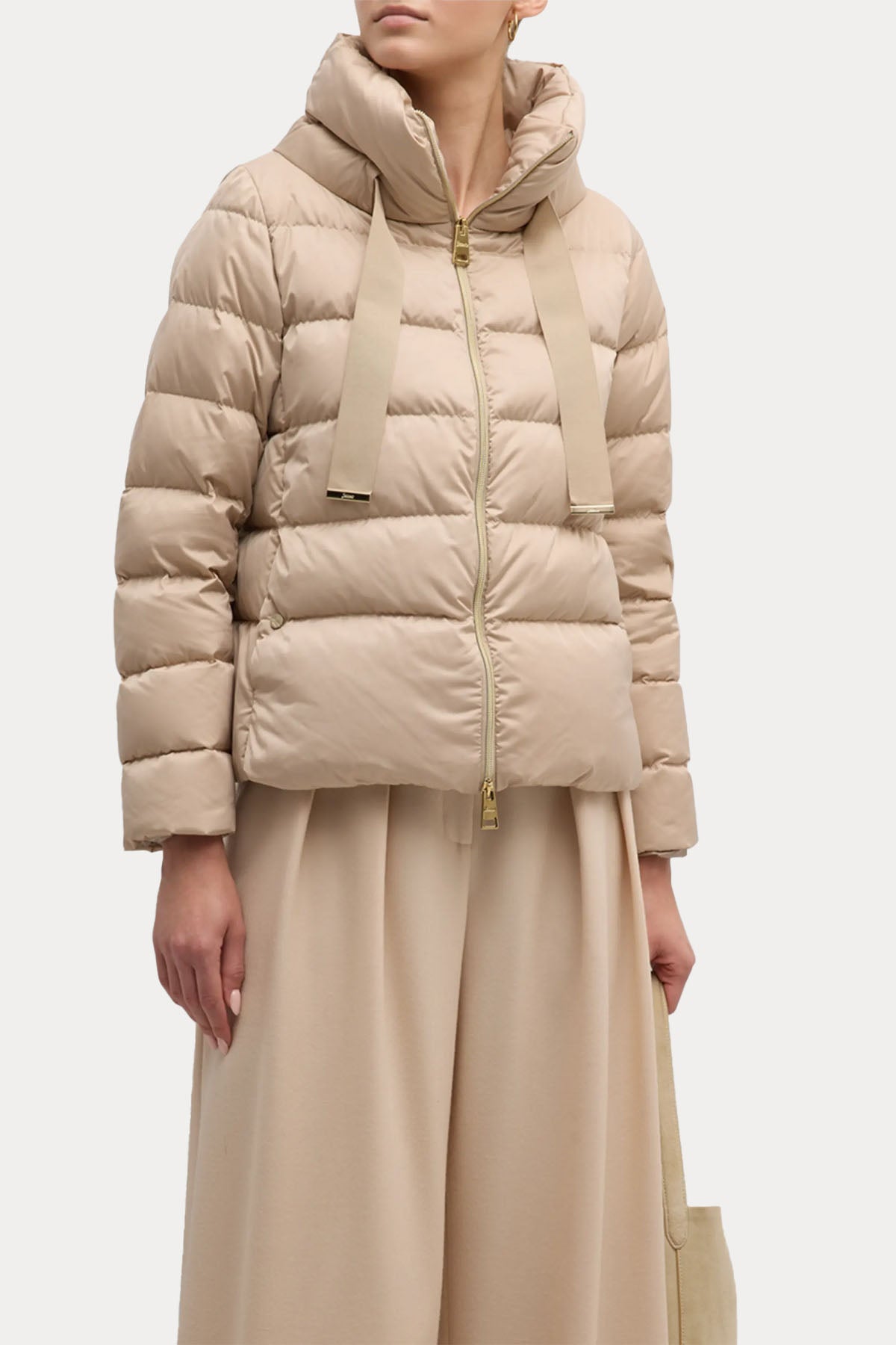 Herno Büzgülü Dik Yaka Puffer Mont-Libas Trendy Fashion Store