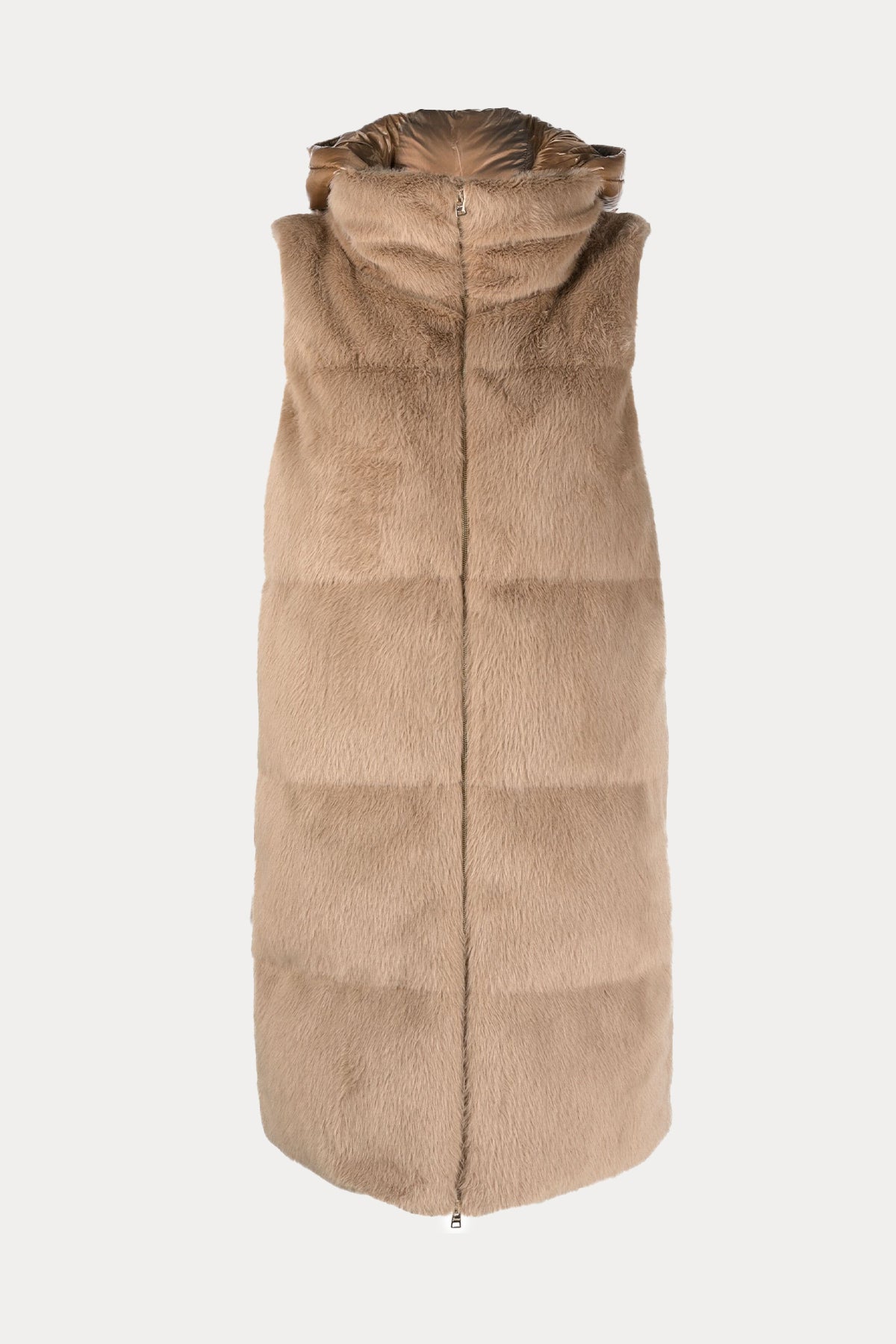 Herno Geniş Kesim Kapüşonlu Peluş Yelek-Libas Trendy Fashion Store