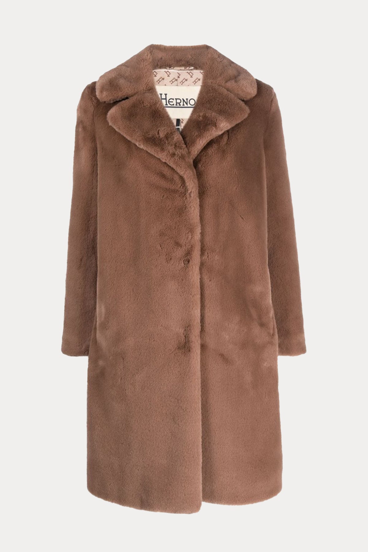 Herno Monogram Astarlı Peluş Kaban-Libas Trendy Fashion Store