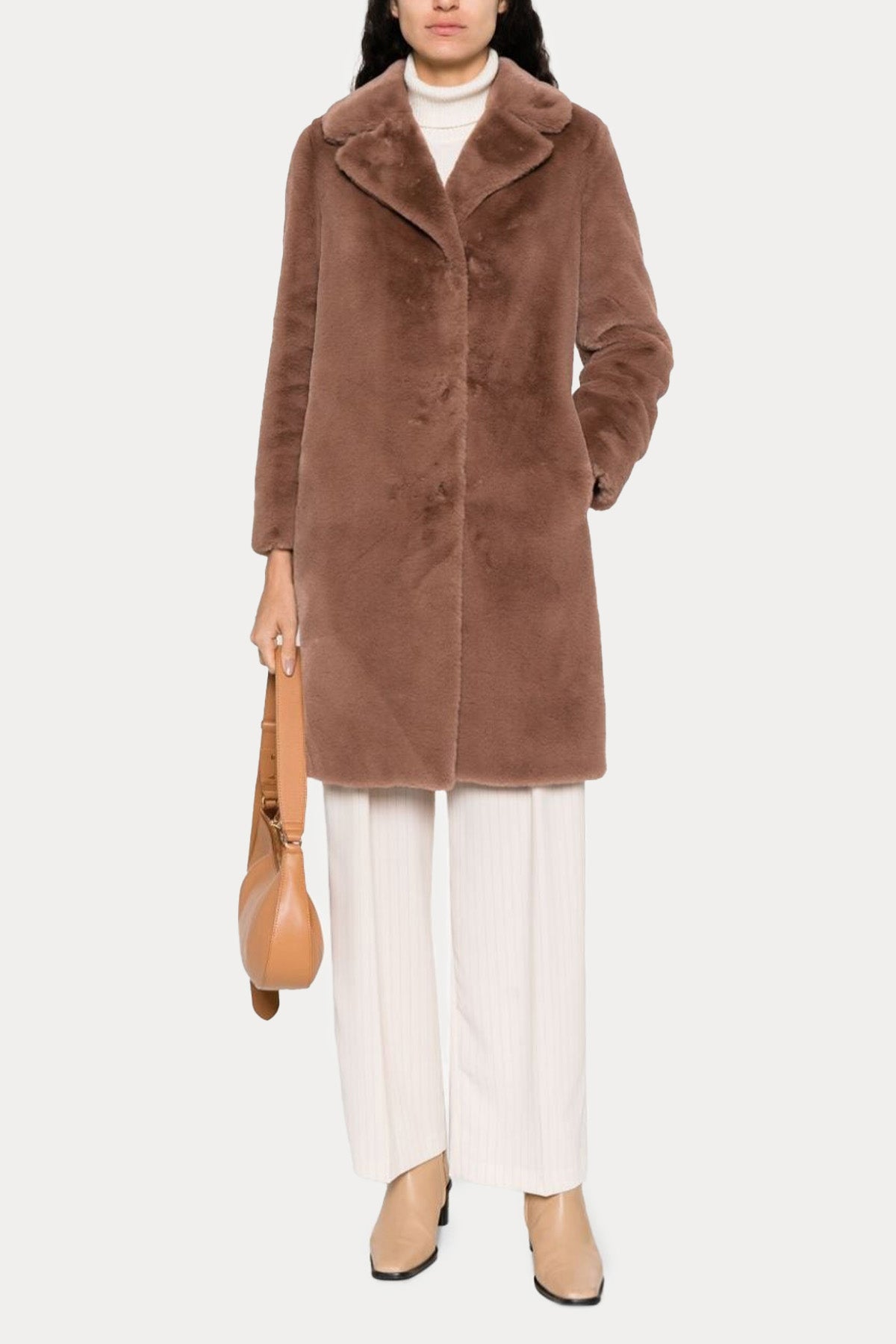 Herno Monogram Astarlı Peluş Kaban-Libas Trendy Fashion Store